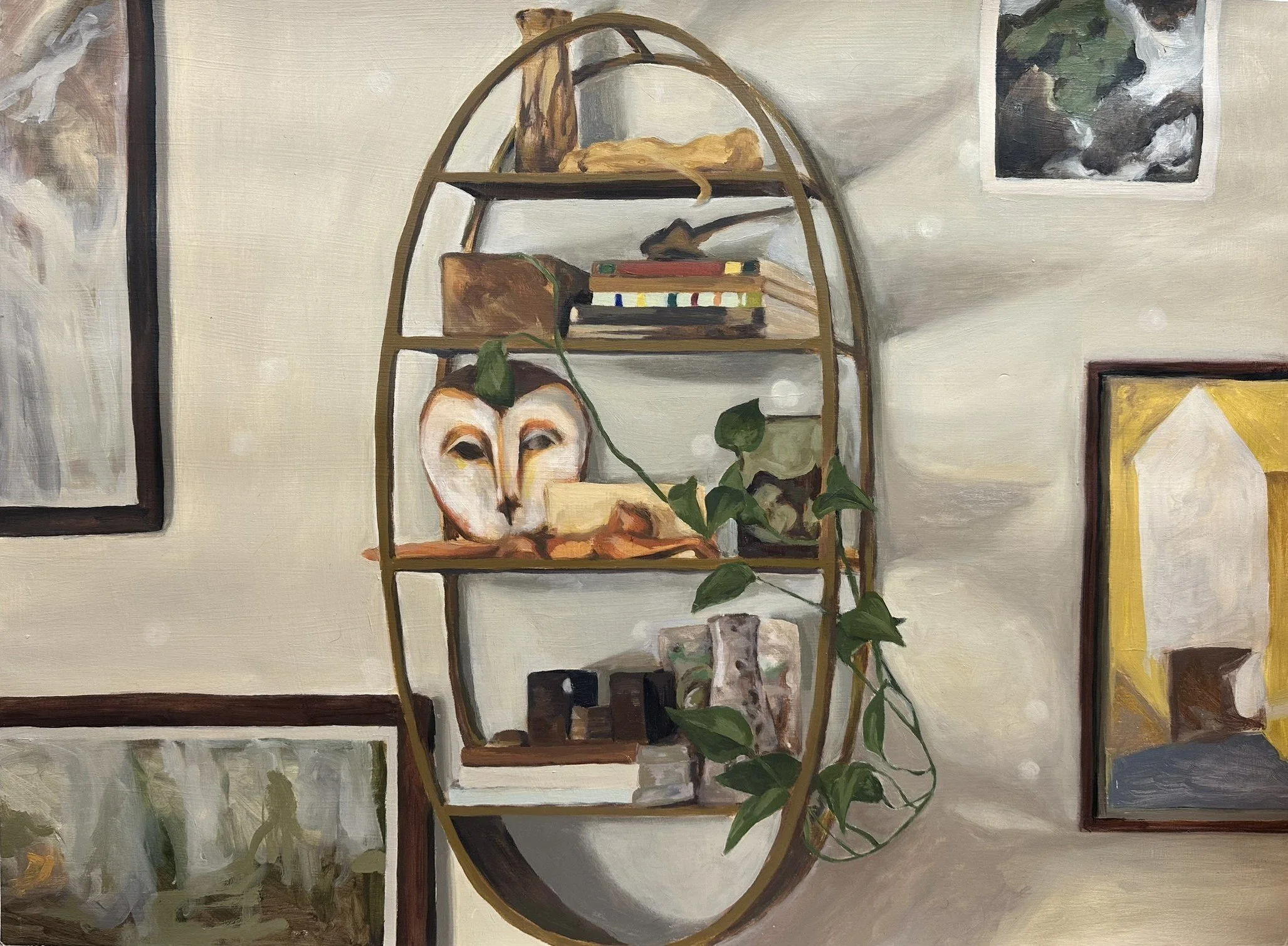 The Living Room // 21 1/2"x 30" // Oil on Paper // Summer 2025