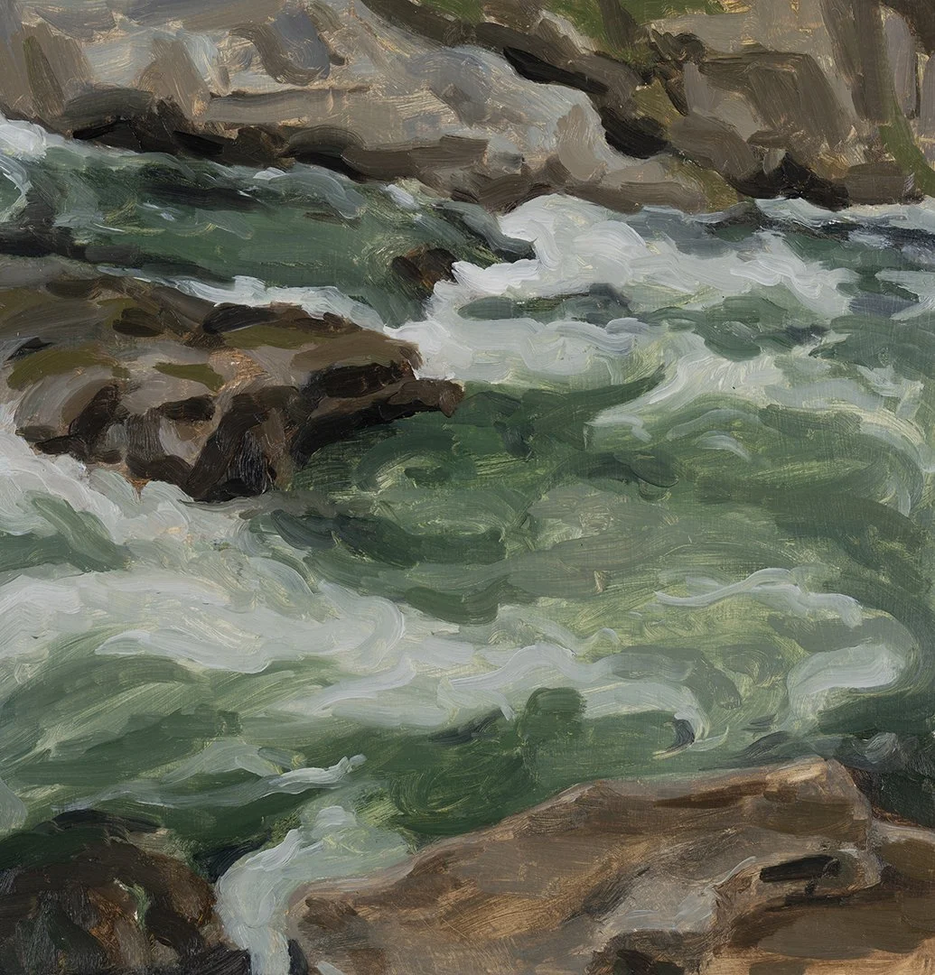 November 8th, Eagle Falls // 10"x10" // Oil on Paper, Study // 2024