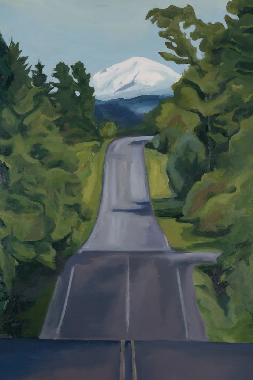 Painting 2 of 3, Tull Rd // 26"x42" // Oil on Paper // June 2025