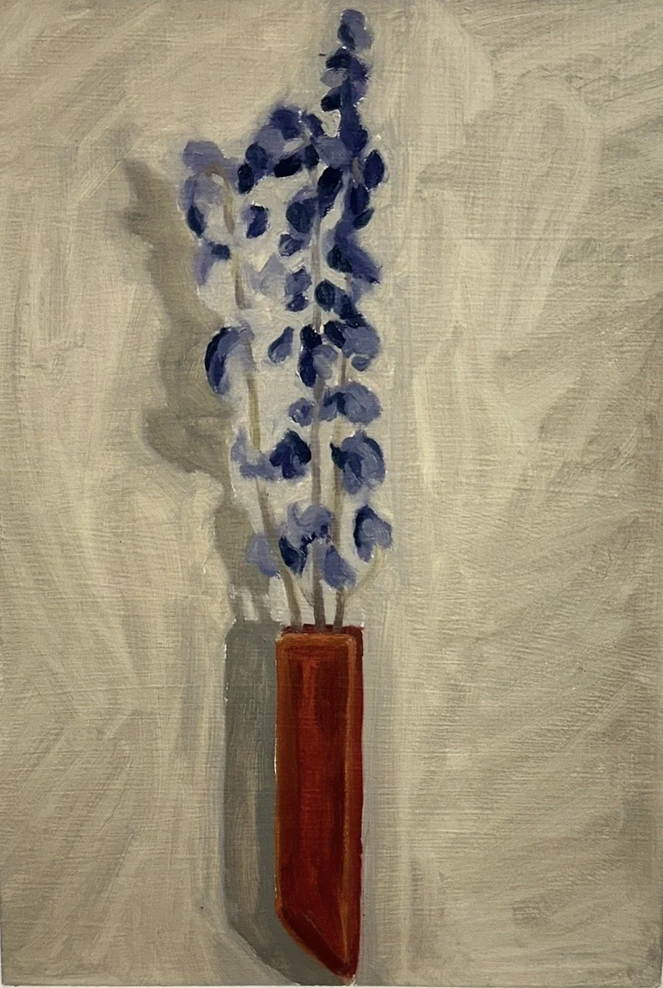 Bedroom Vase // 7"x10 1/2" // Oil on Paper, Study // August 31st, 2025