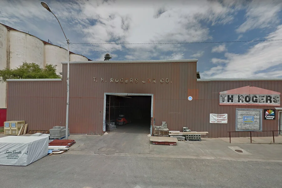 TH Rogers Lumber Company in Sentinel, Oklahoma