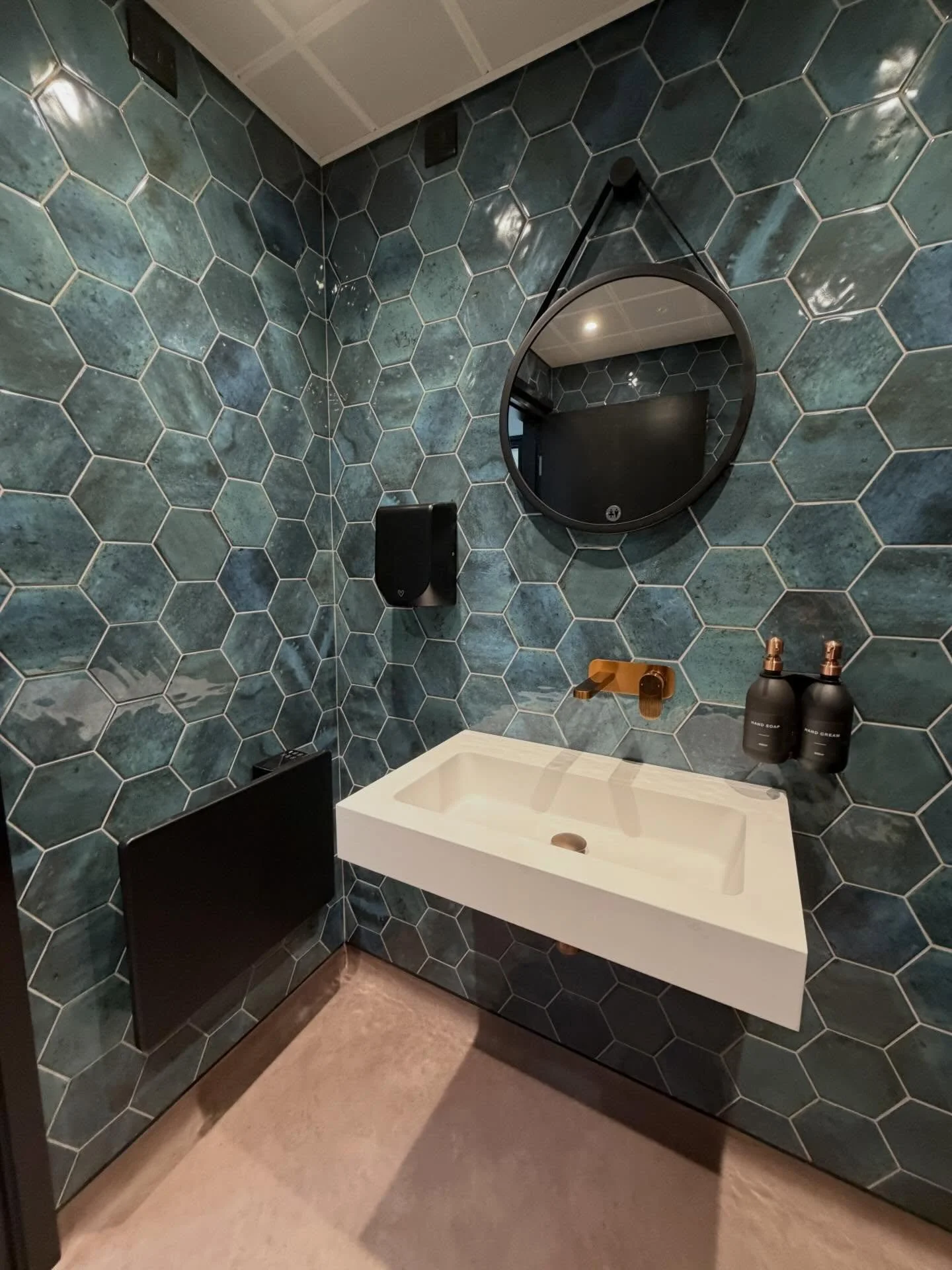 Two high-end toilet installs! 
One standard and one DDA-compliant.

We were brought in to carry out the electrical side of the job 

While it looks simple on the surface, there were plenty of challenges behind the scenes to get everything right and f