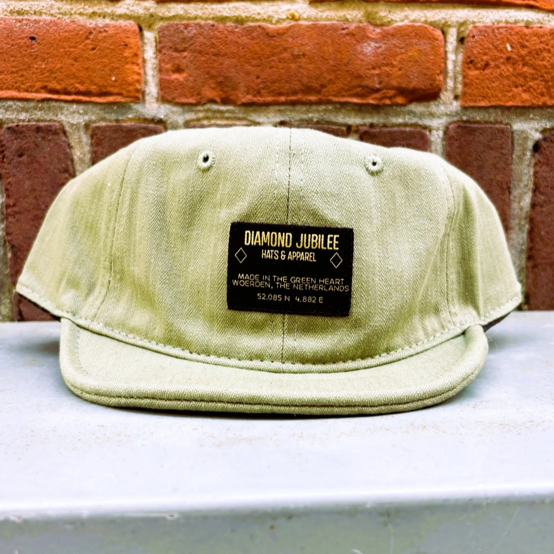 Short Brim Coordinates Cap (Light Green/lichtgroen)