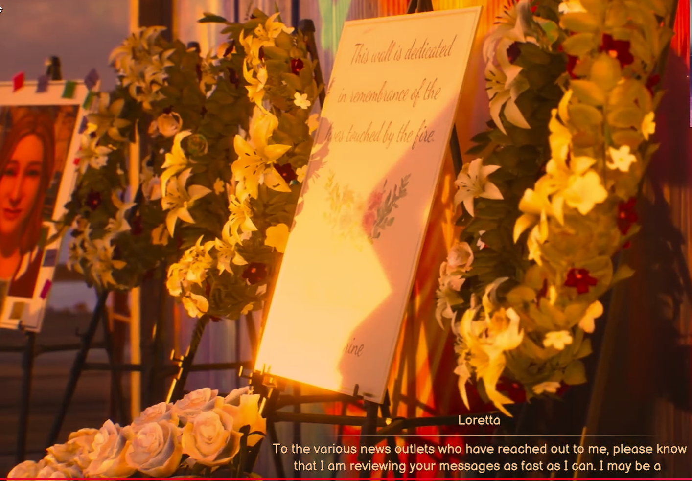 Image of a student's photo on the far side of the wall.