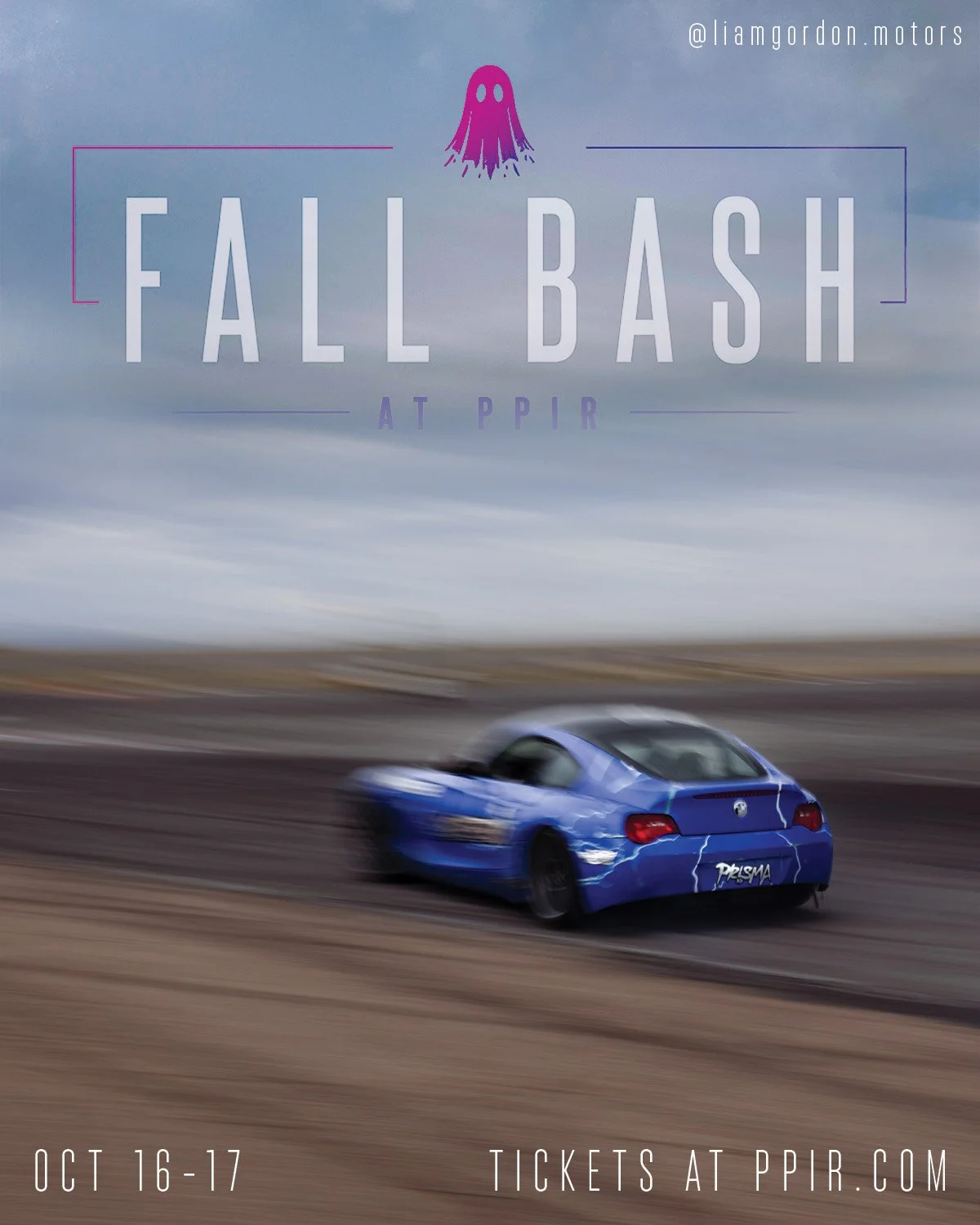 Fall Bash, Oct 16-17, tickets are on sale now! 
Get your tickets at PPIR.com!

The final motorsports festival at PPIR.

This Halloween-themed weekend brings together racing, car culture, family activities, and seasonal fun for one last celebration at