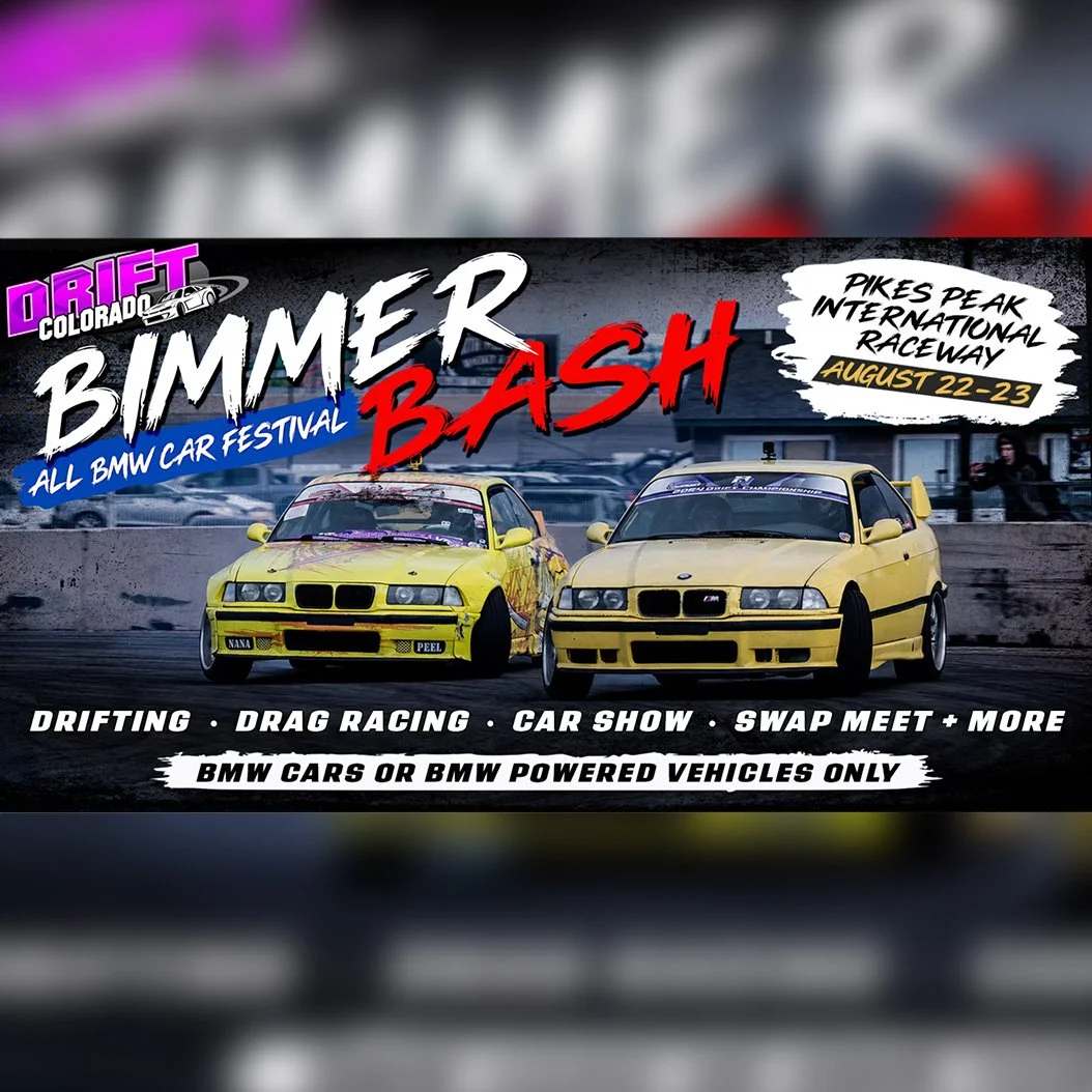 Bimmer Bash is this weekend! A full weekend of BMW-only action with drifting, car show builds, drag racing, swap meet finds, and more! Bring your BMW or BMW-powered vehicles out to slide, race, show off your build, hunt for parts, or just hang with y