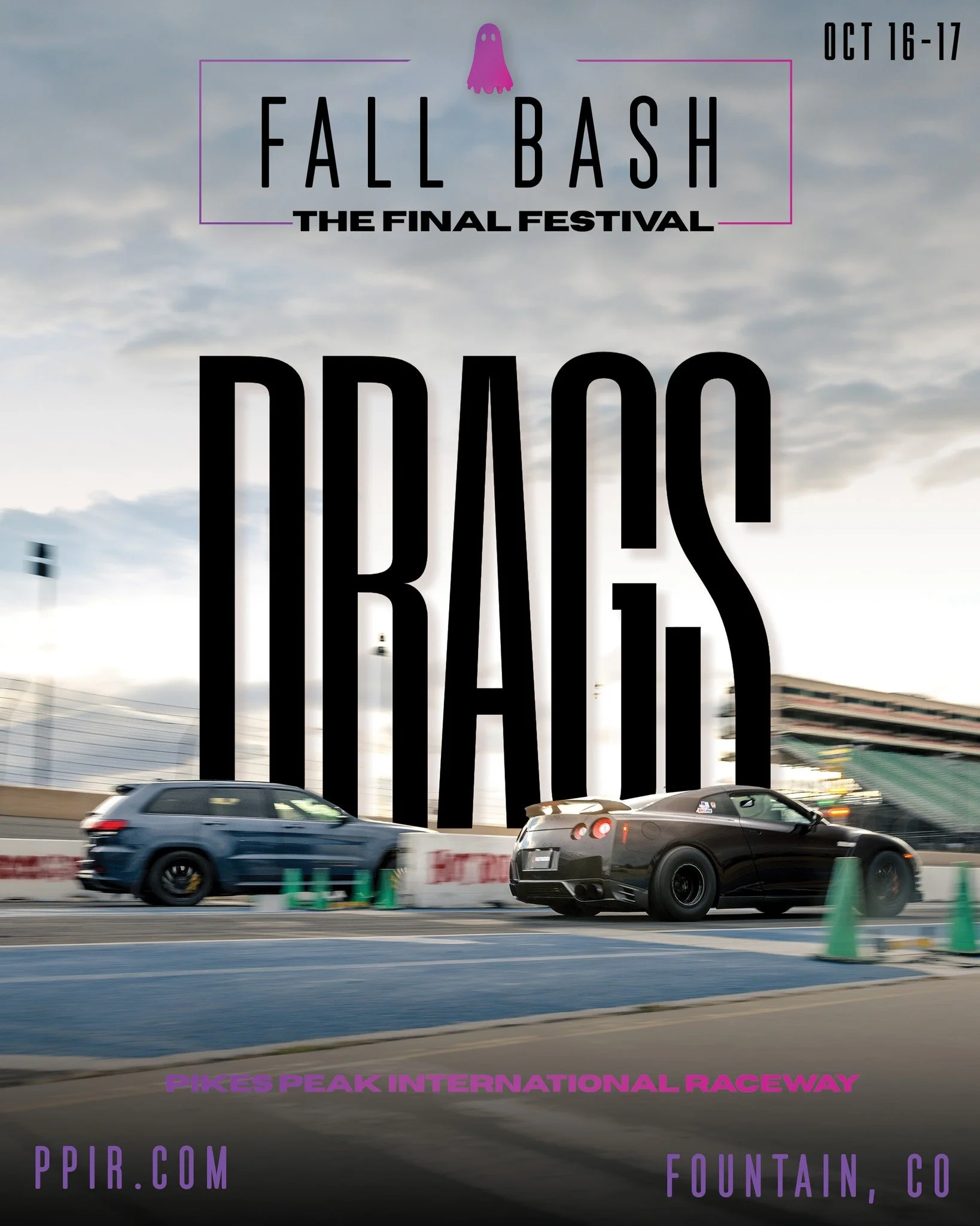 Bring the horsepower, Saturday, October 17 for the FINAL Off The Streets Drags at PPIR!
October 16&ndash;17 | FALL BASH

Get your tickets at PPIR.com
#ppir #gofastdontsuck #drags