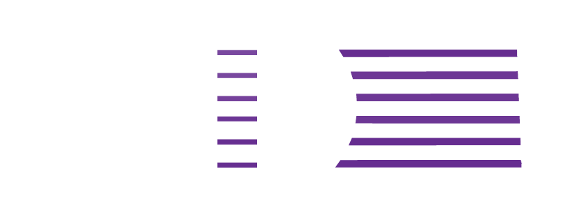 Stylized logo with the words 'SHEA MARI' and abstract purple lines and white dots on a black background.