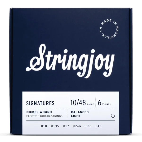 Stringjoy 10-48 Balanced Light Gauge Signatures - Nickel Wound Electric Guitar Strings