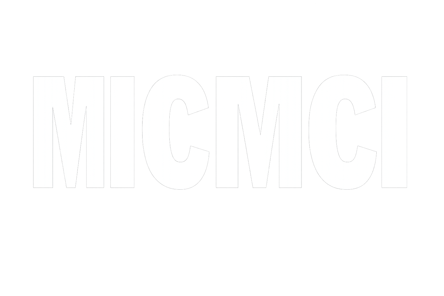 Black and white logo with the word "MICMCI" in bold uppercase letters.