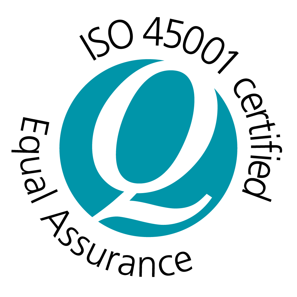 Stylized blue and black circular logo featuring a large letter 'Q' with curved lines around it, on a white background.