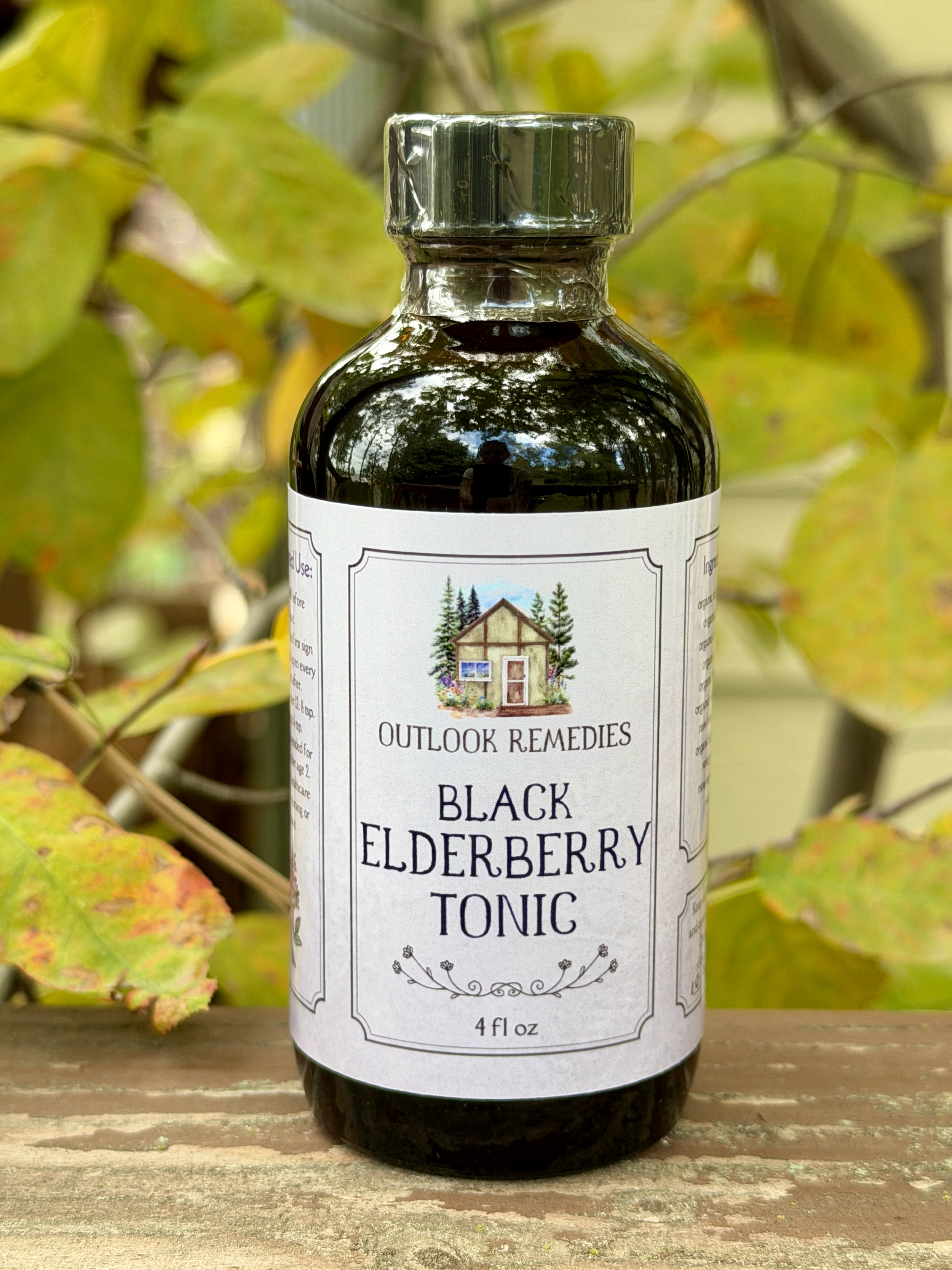Black Elderberry Tonic 4 fl oz, Organic