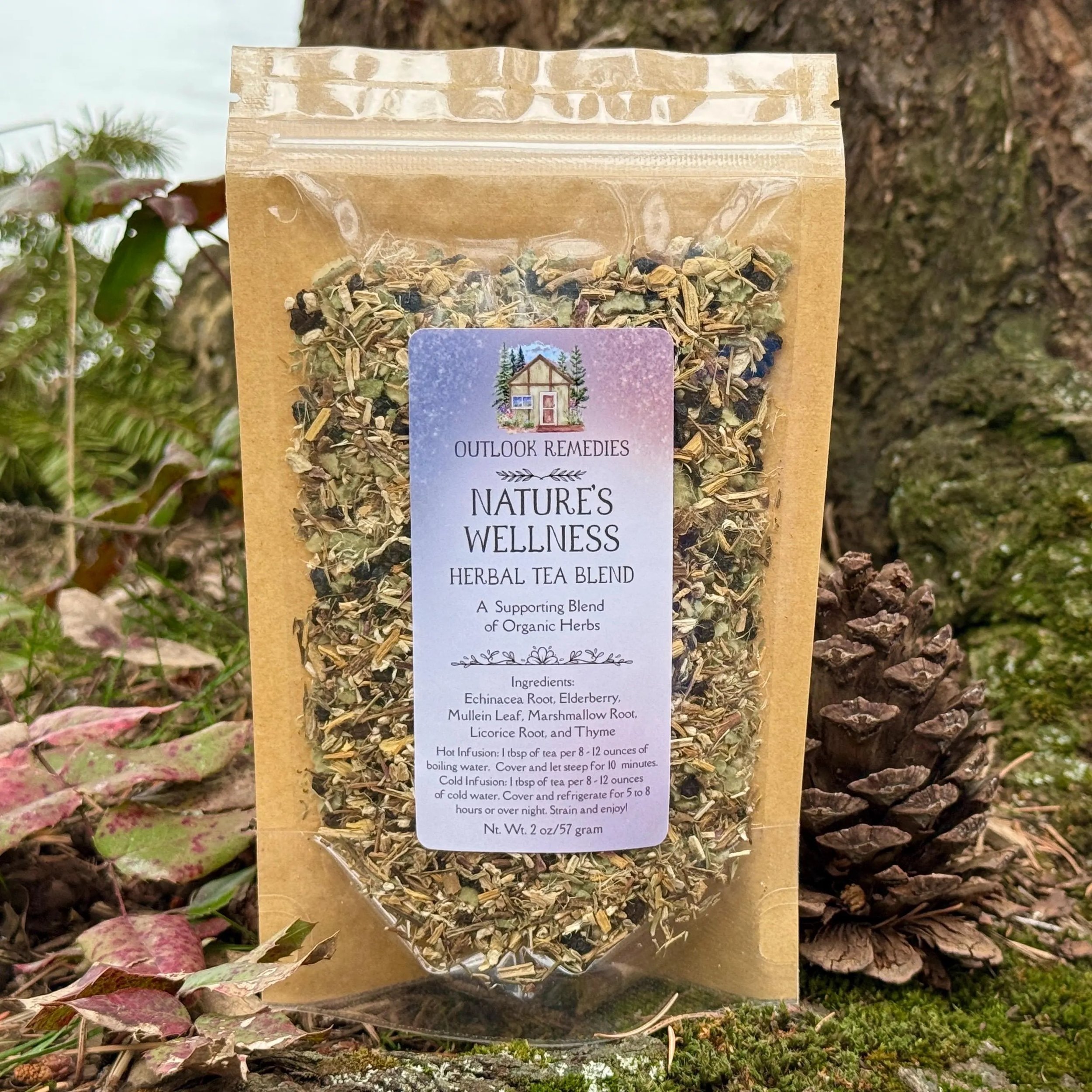 Nature's Wellness Herbal Tea Blend, 2 ounce bag