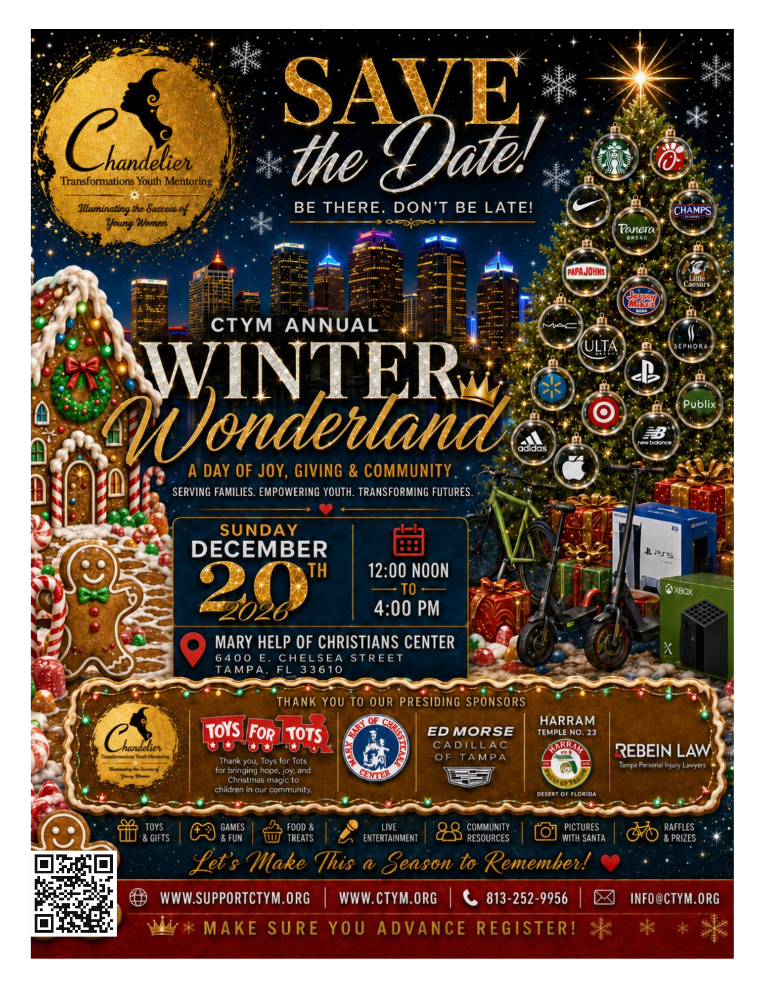 Chandelier Transformations Youth Mentoring Inc.'s Annual Winter Wonderland 2026 | Family Registration