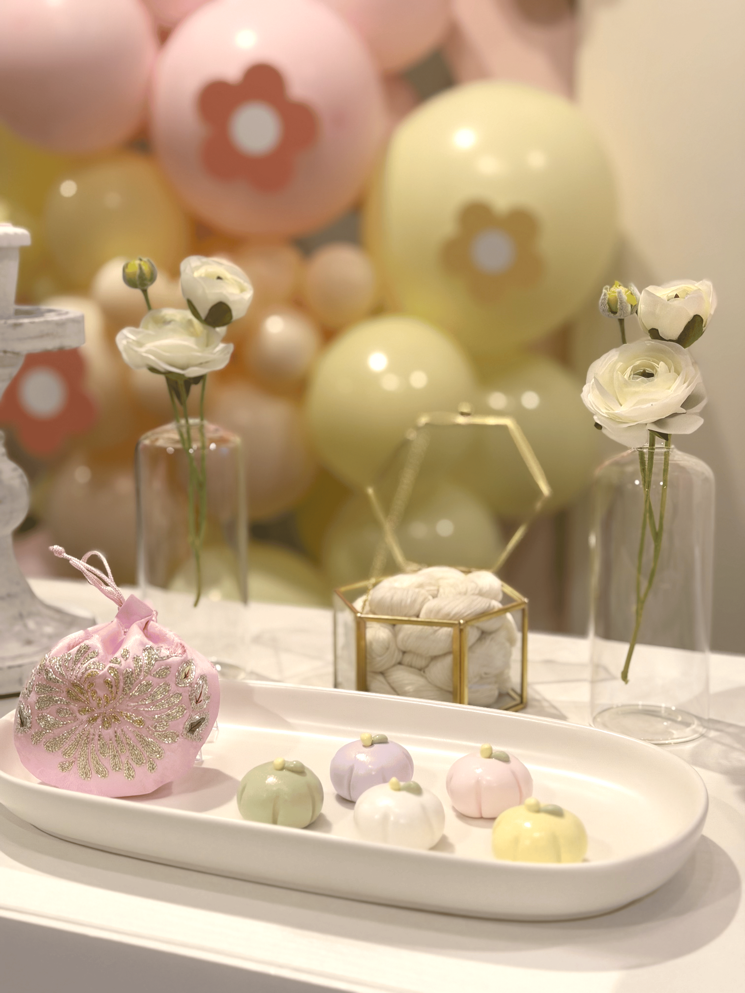Korean first birthday dol / dohl table setup with Miffy theme. Elegant and timeless styling in LA.