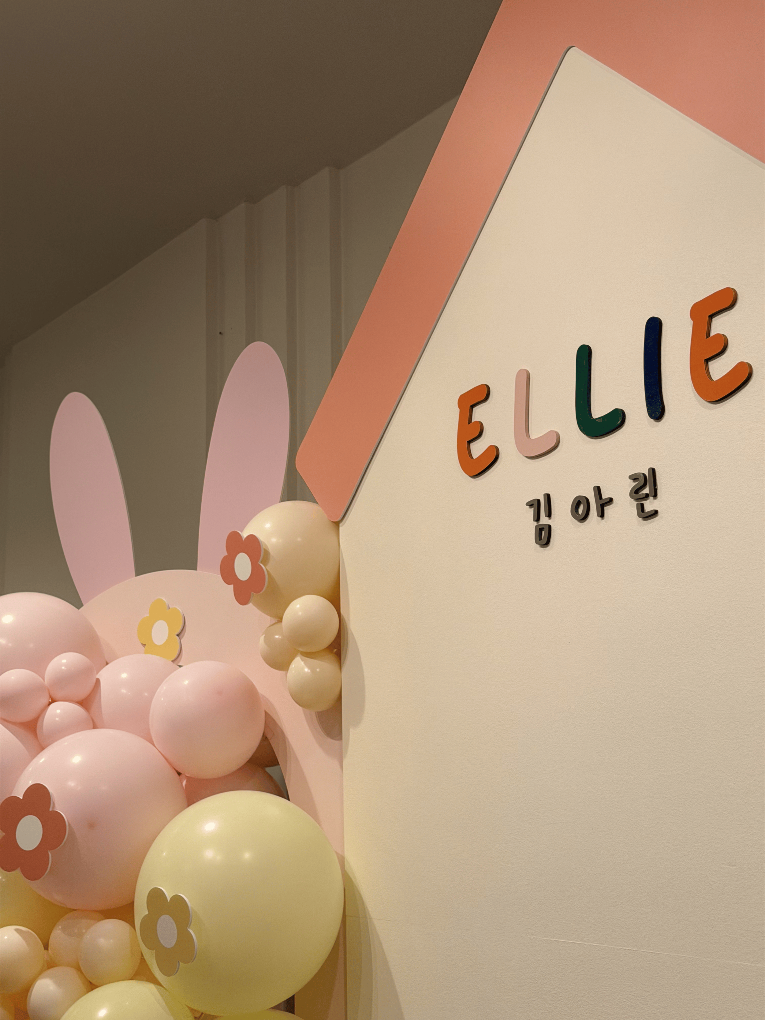 Custom Miffy birthday backdrop and dol / dohl table design for a first birthday celebration in Los Angeles.