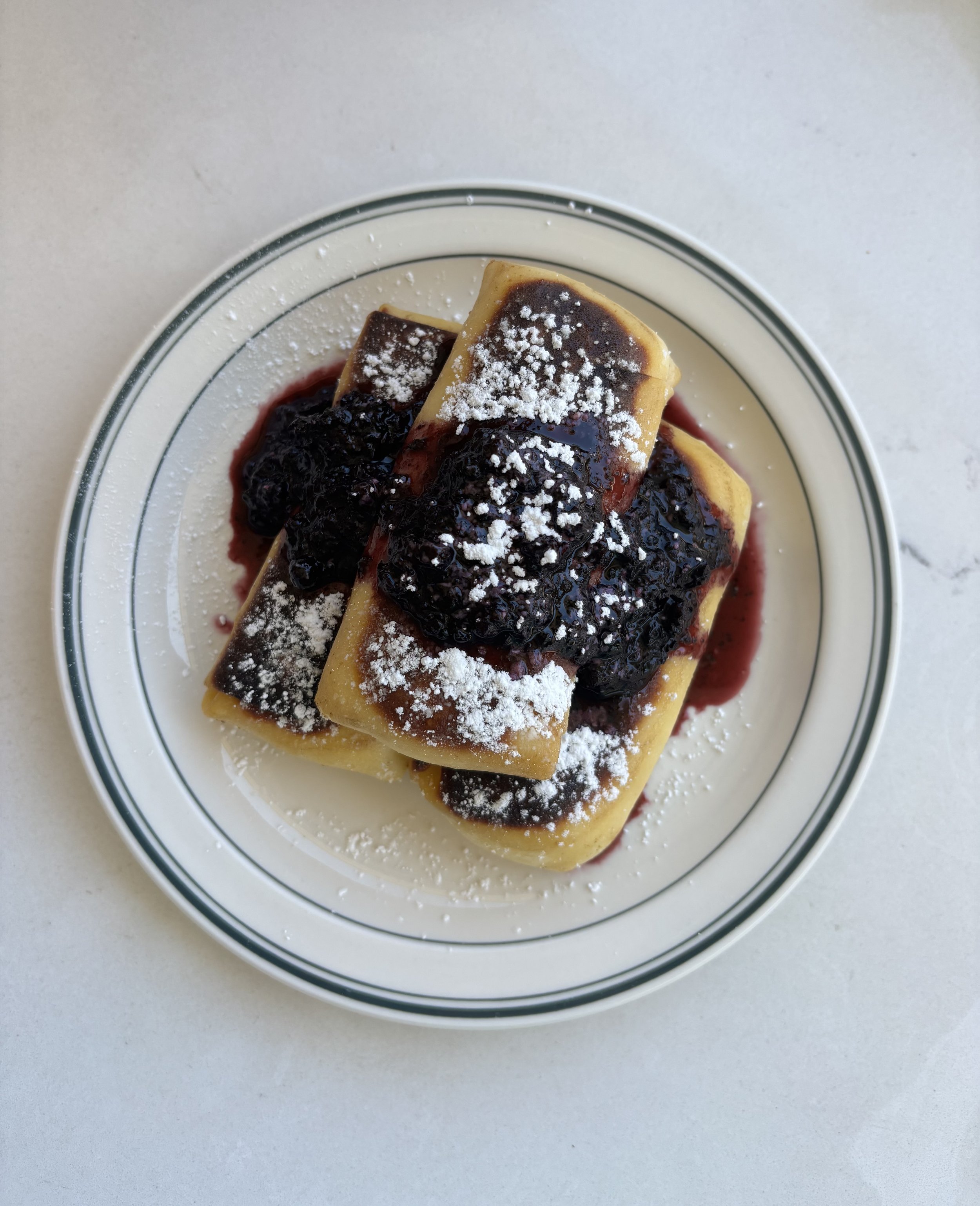 The Local Flavors | The Cheese Blintzes at Liv's
