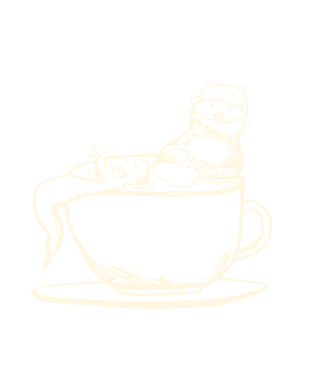 Botanic Garden Otter In Coffee Cup