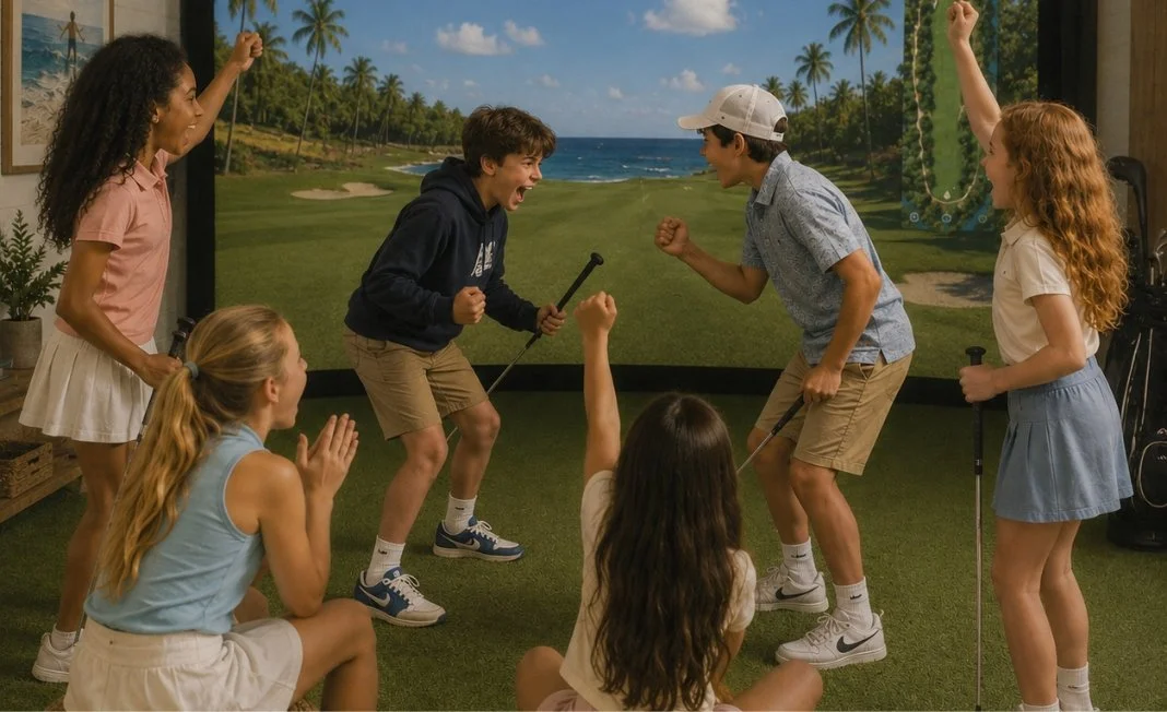 Homeschool Program Kids playing golf at Palm City, FL location