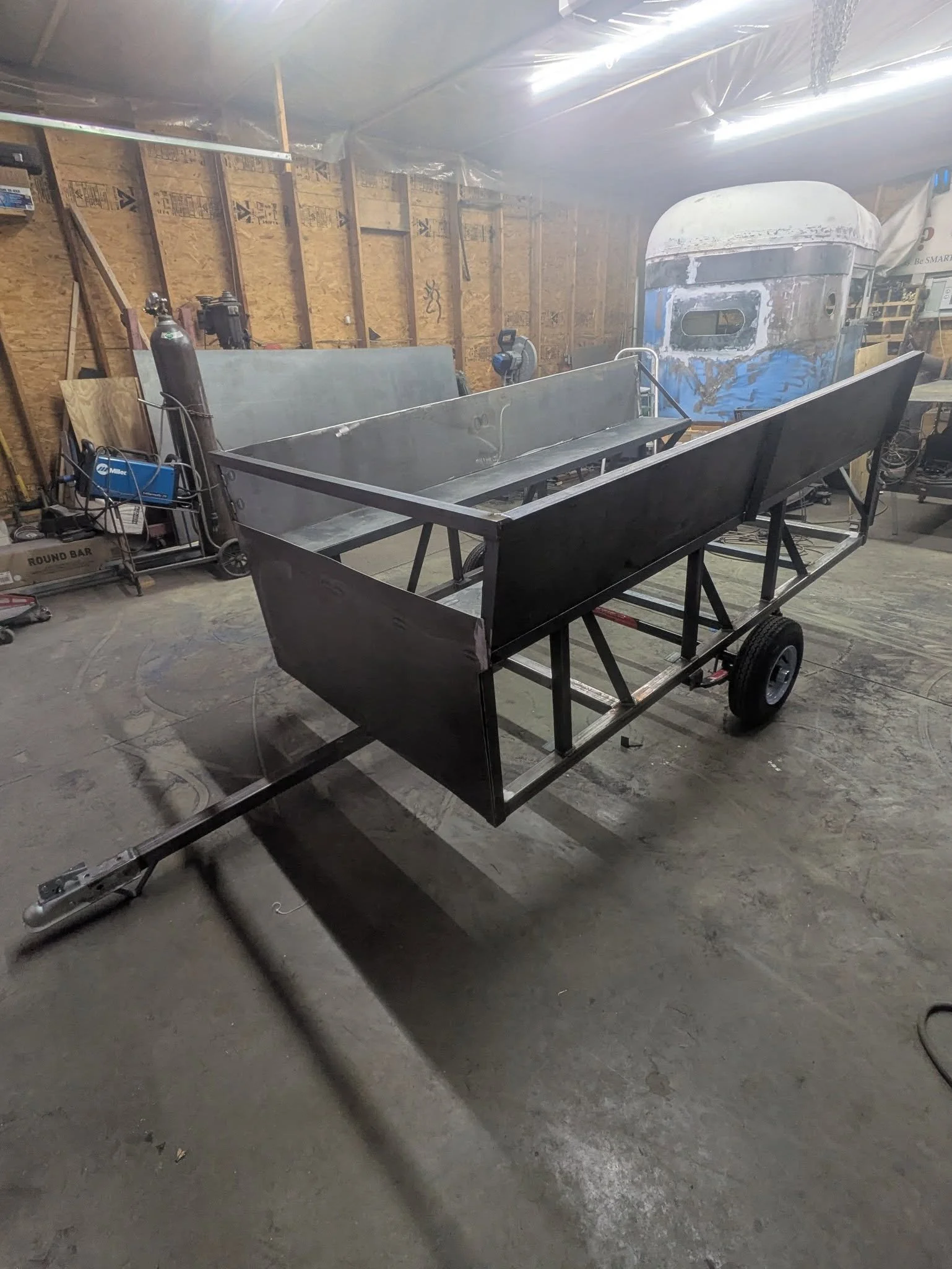 10 Person trailer frame for an event center