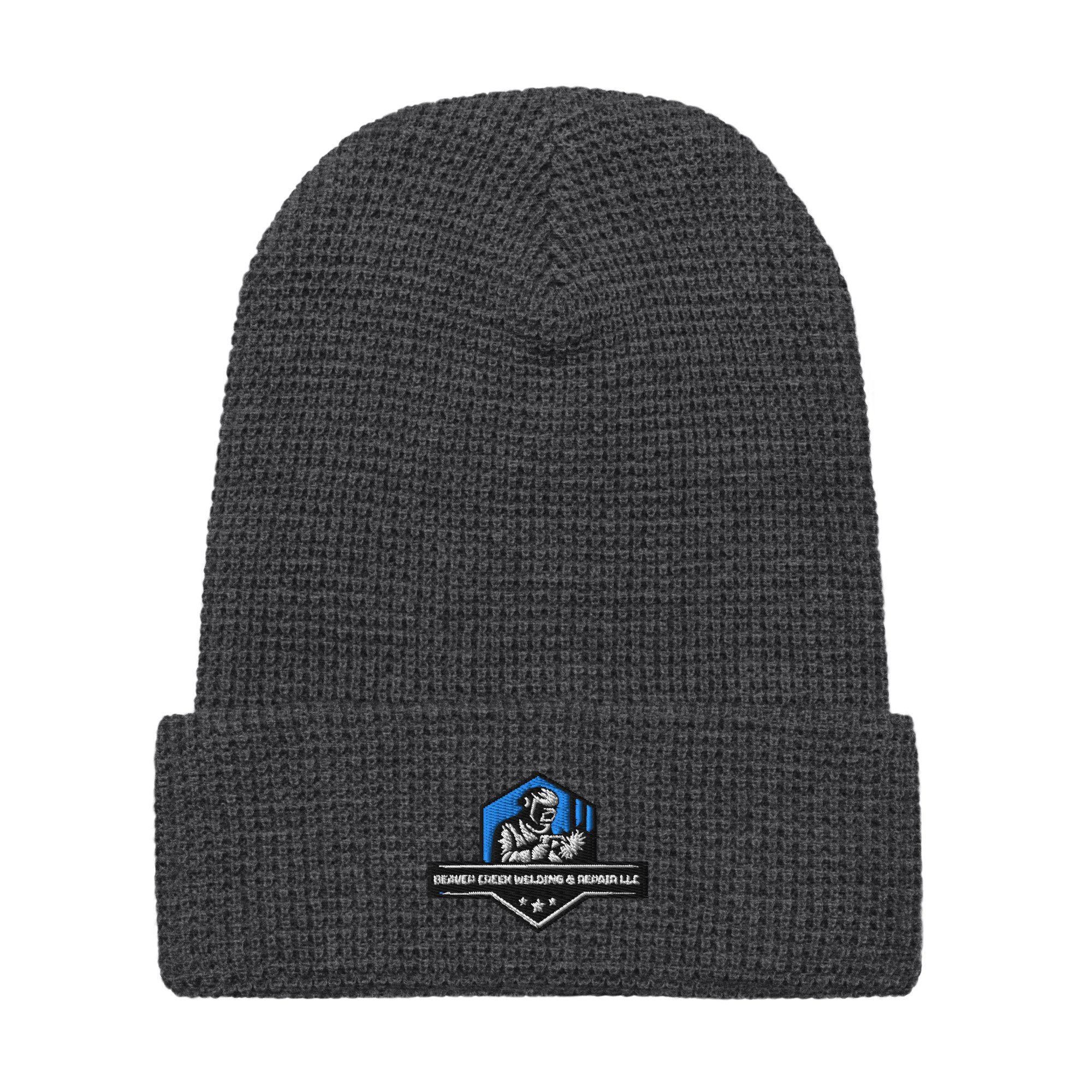 Waffle beanie Embroidered Logo