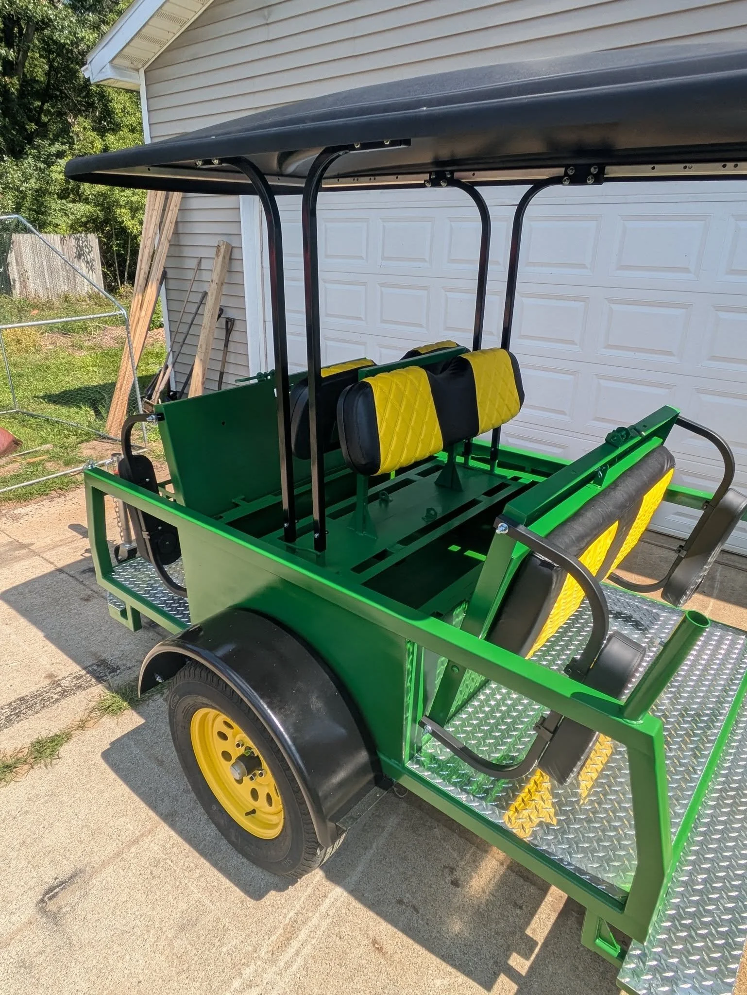 Custom John Deere passenger trailer
