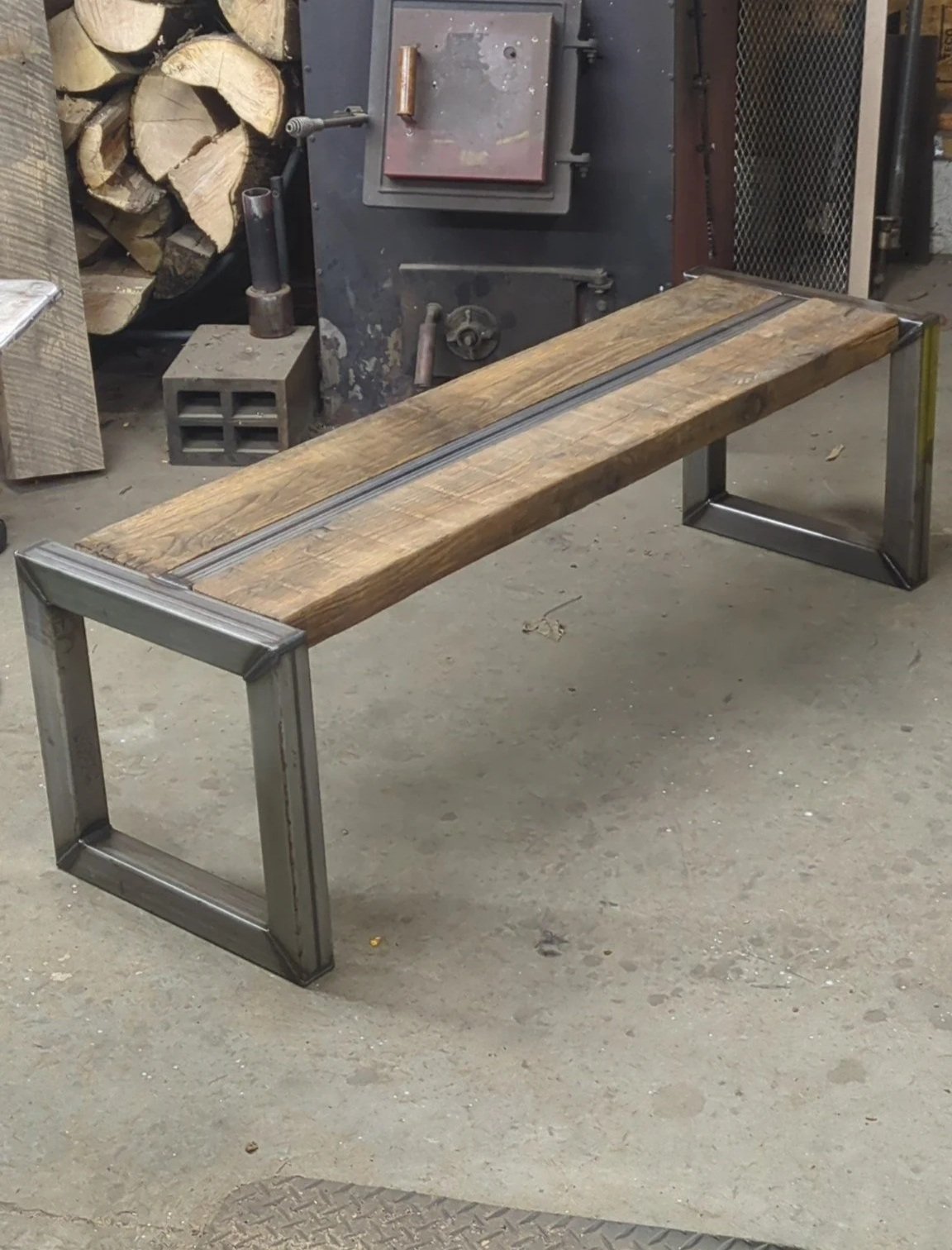 Reclaimed Barn Wood Bench