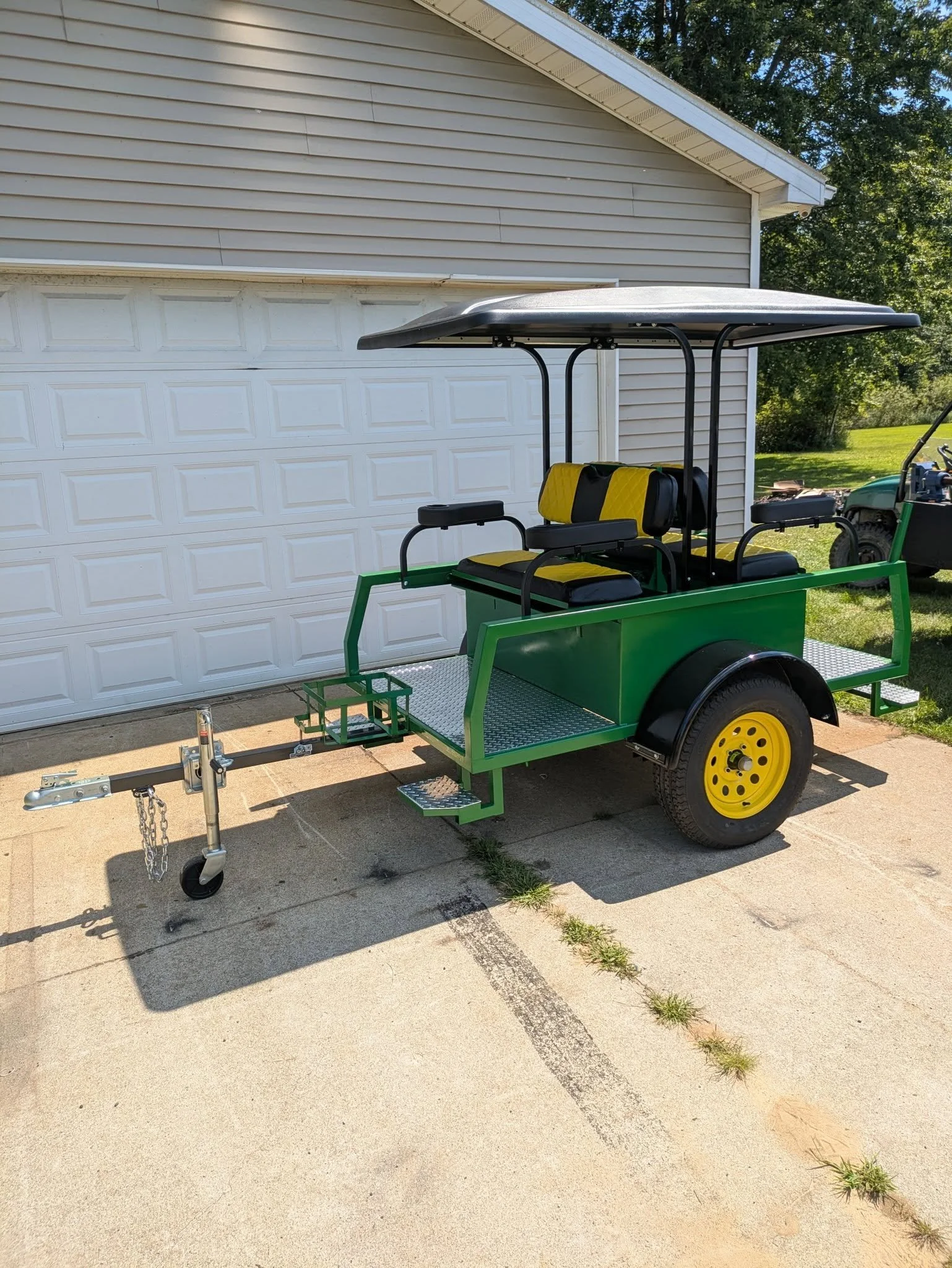 Custom John Deere passenger trailer