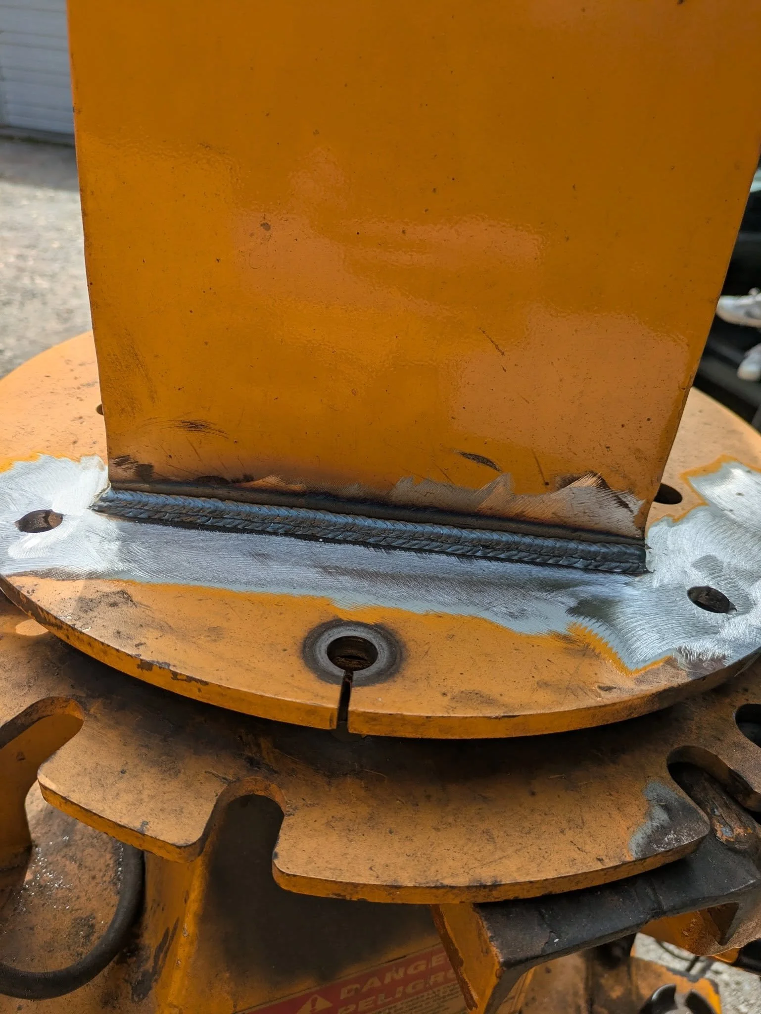 Wood chipper chute FIXED
