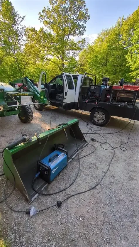 Mobile repair job on John Deere tractor