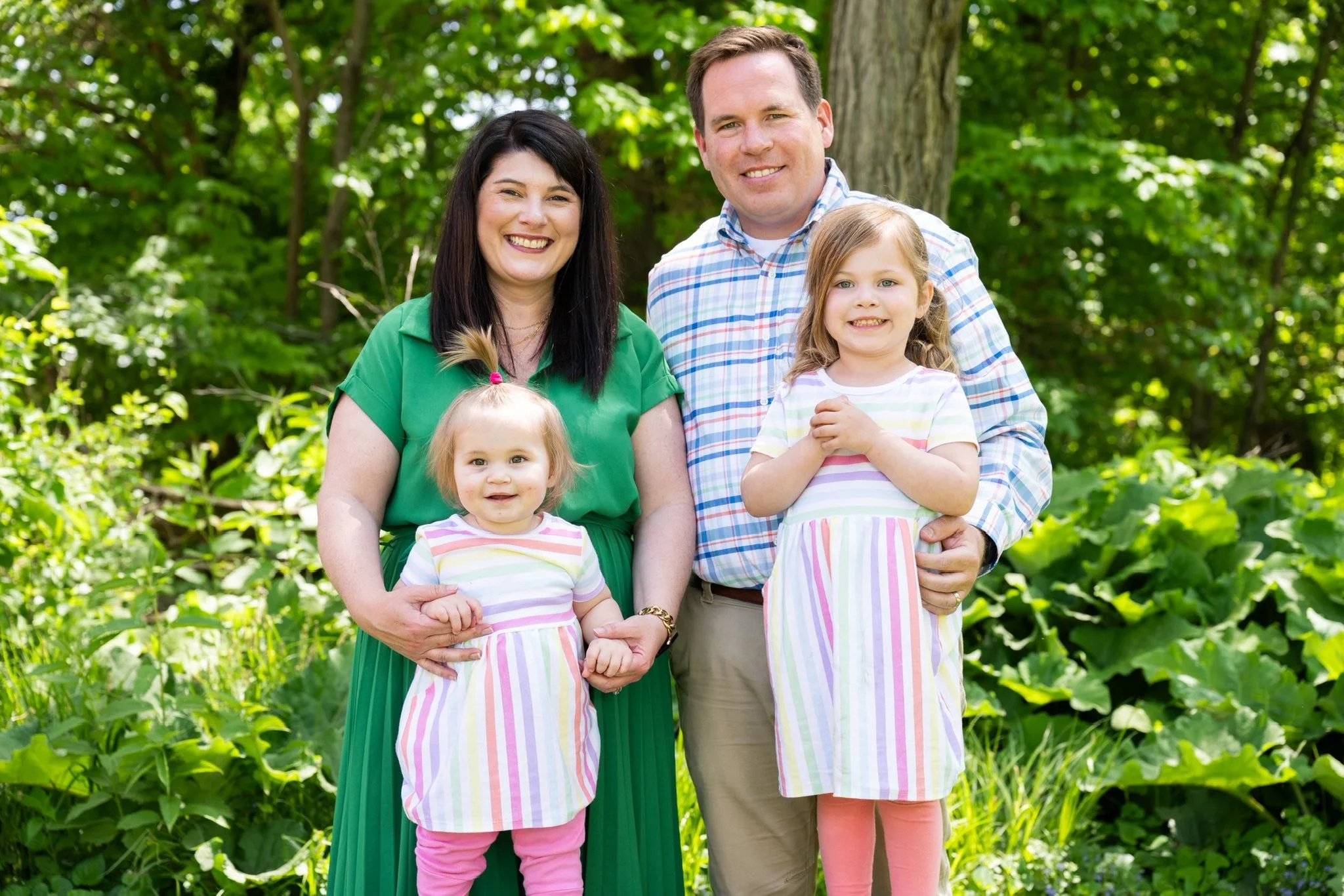 Clark with his family.