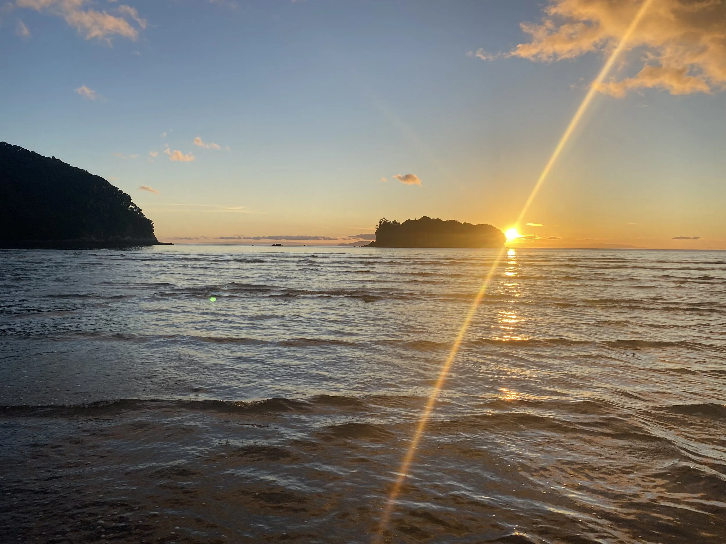 Coromandel sunrise at low tide