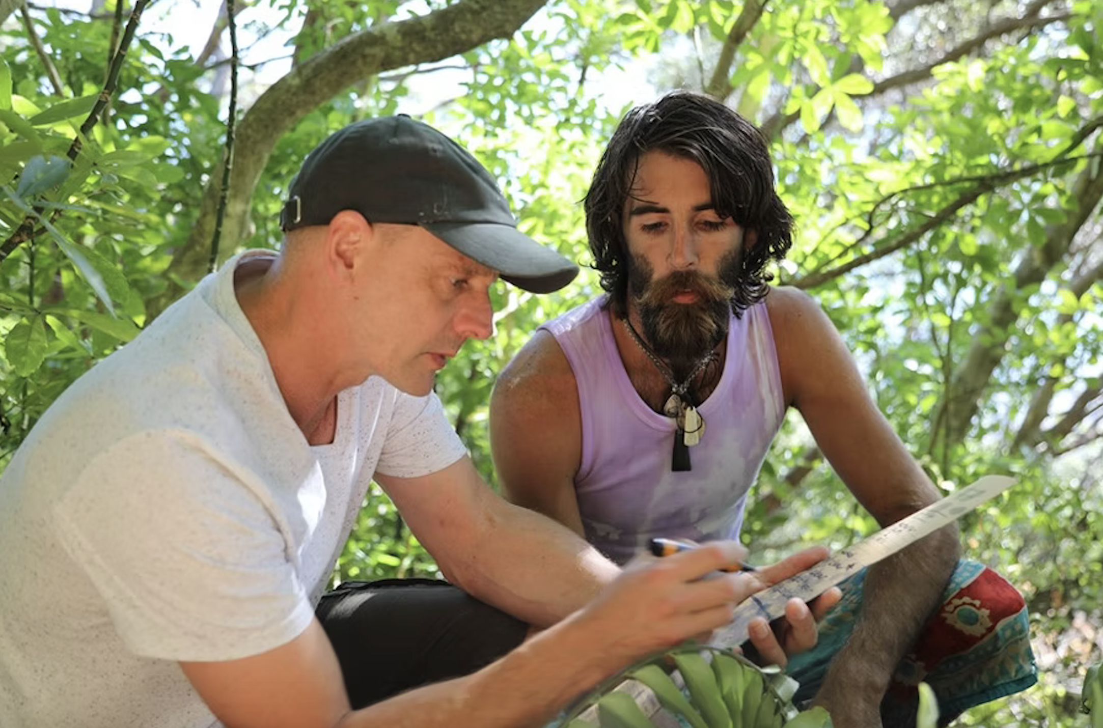 Island ecologists, Andy and Mike
