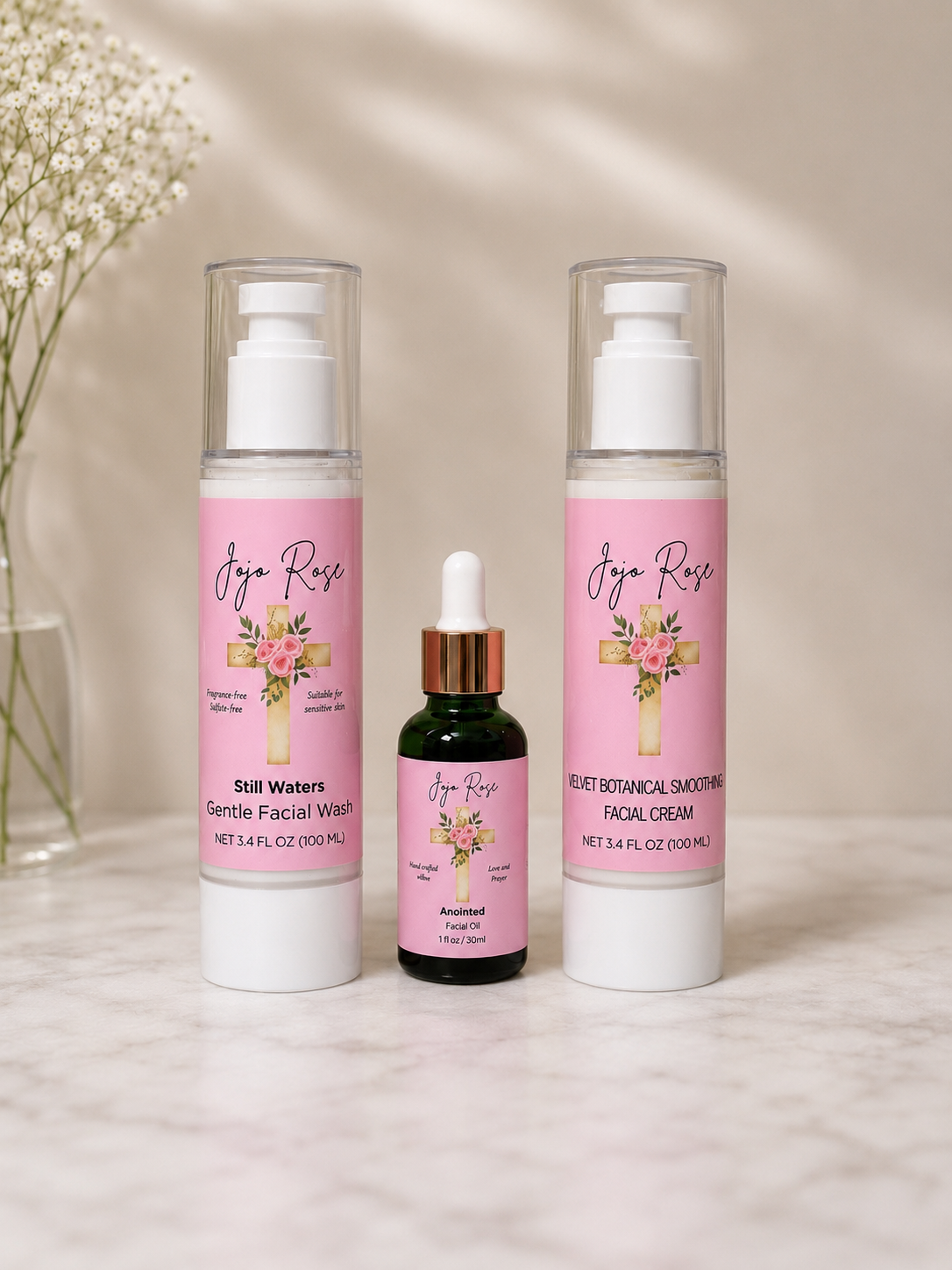 Jojo Rose Signature Ritual Bundle: Wash, Moisture, Shine