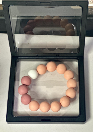 Sunset Blush Silicone Bead Bracelet |