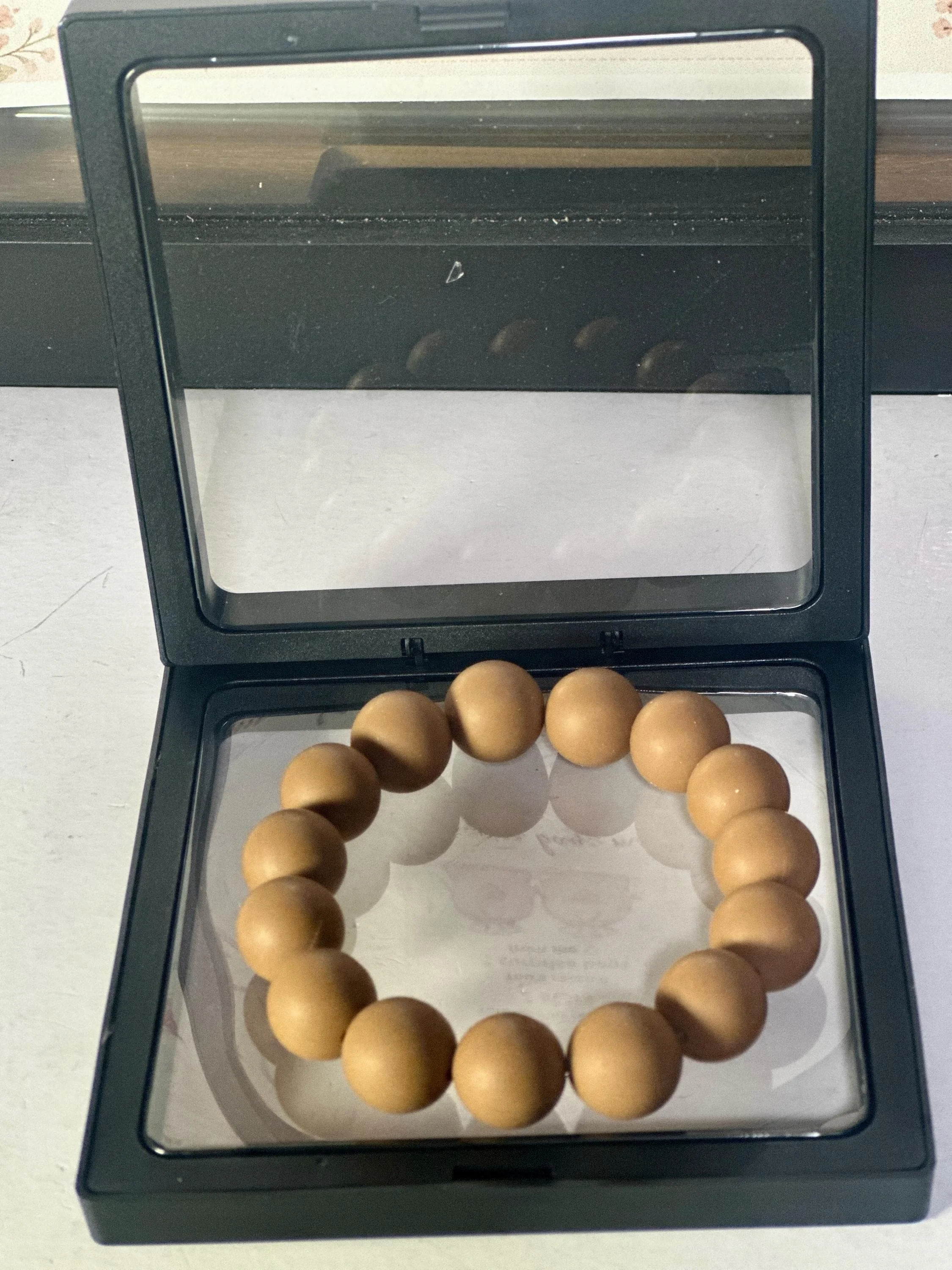 Camel Silicone Bead Bracelet