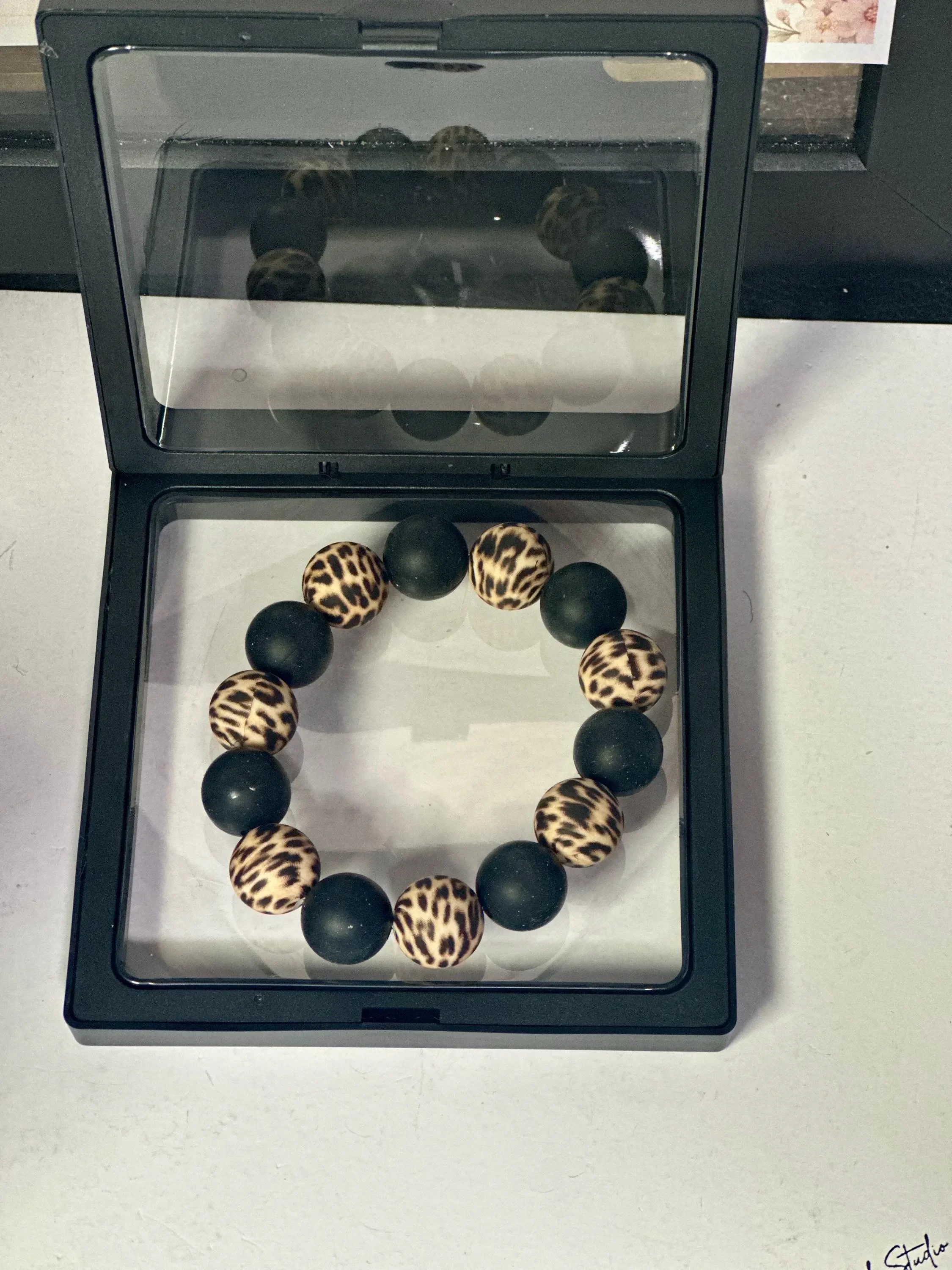 Animal Print Beaded Bracelet