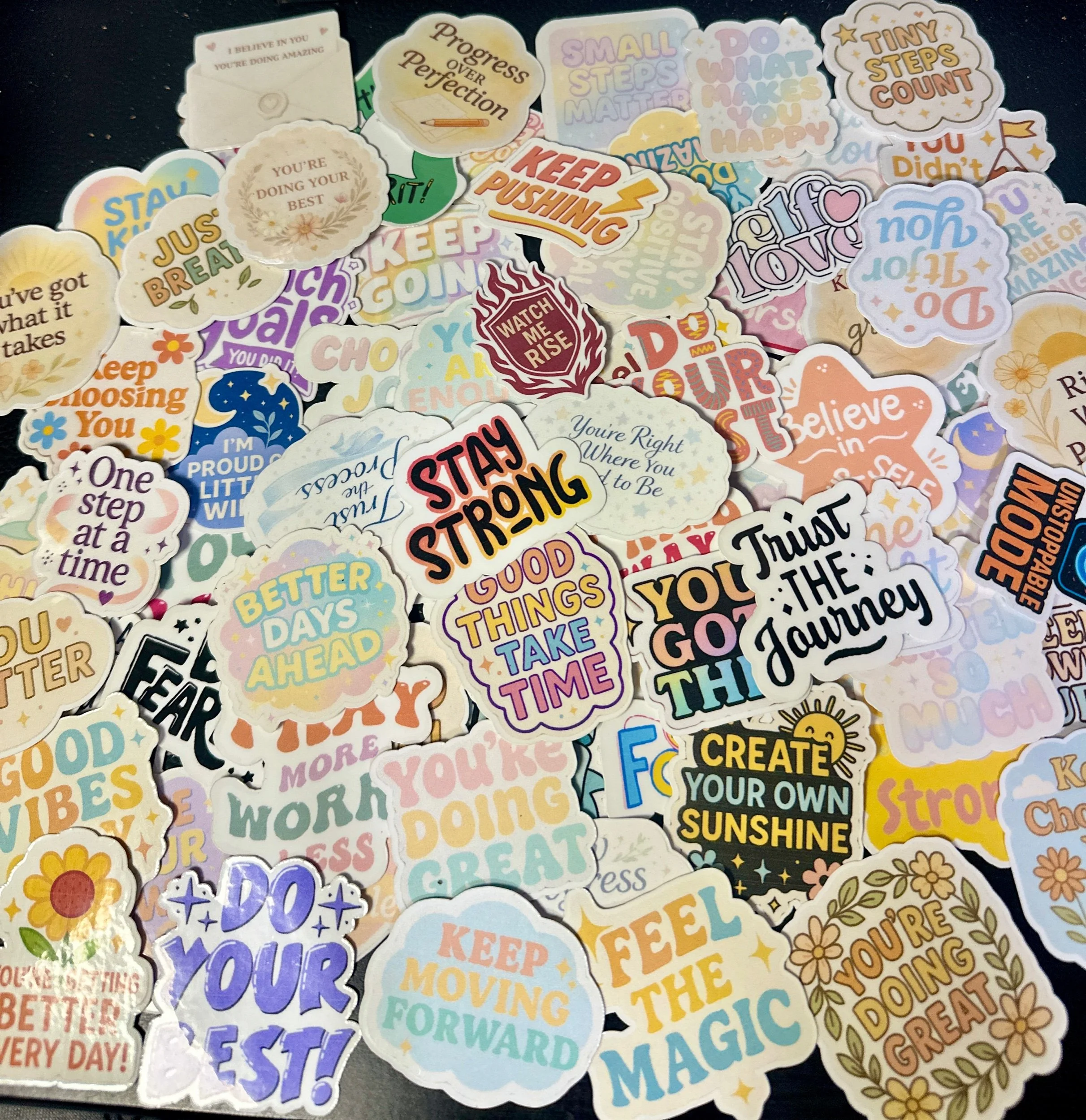 67 Motivational & Encouragement Stickers Full Collection