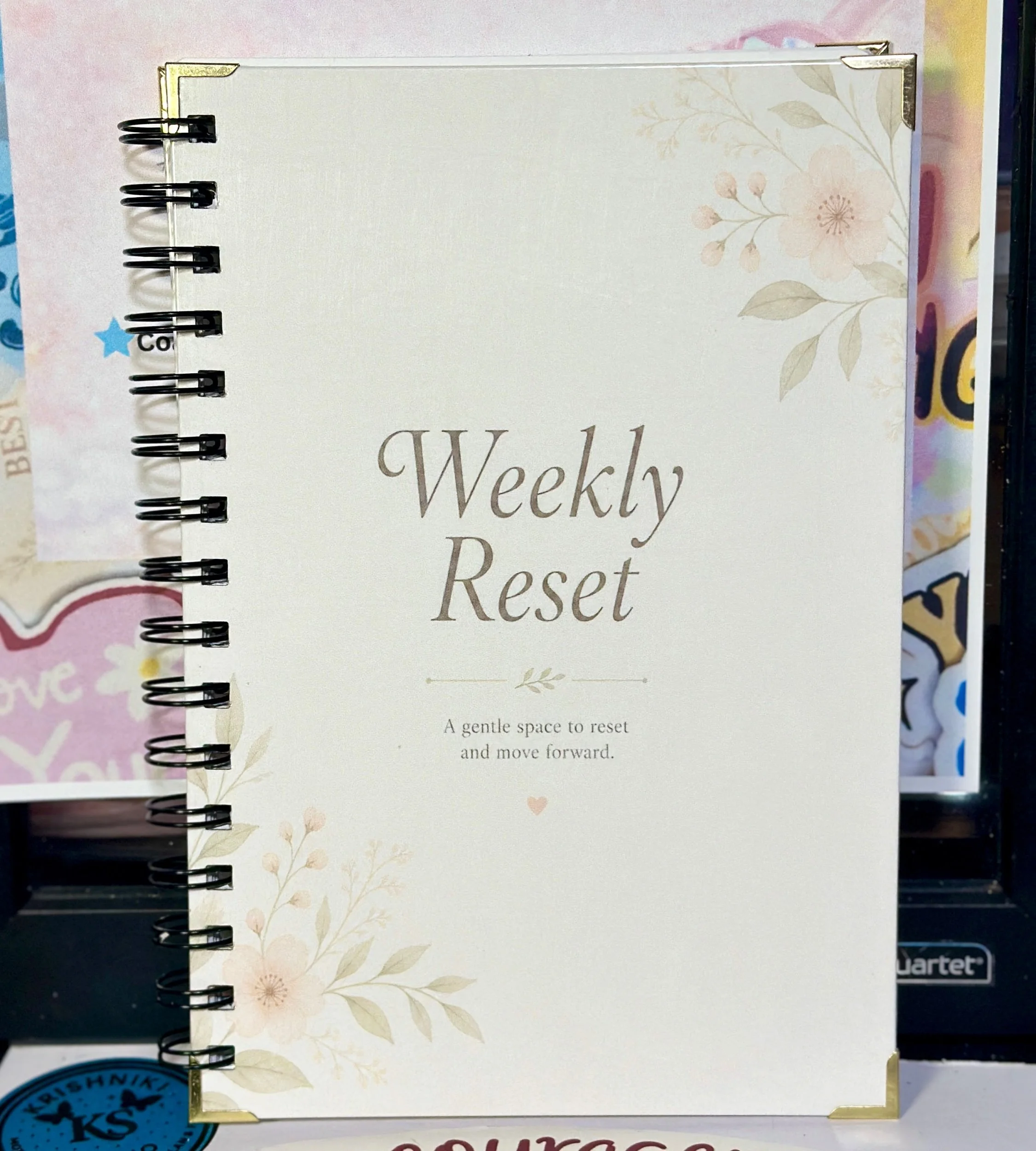 Floral Weekly Reset Planner