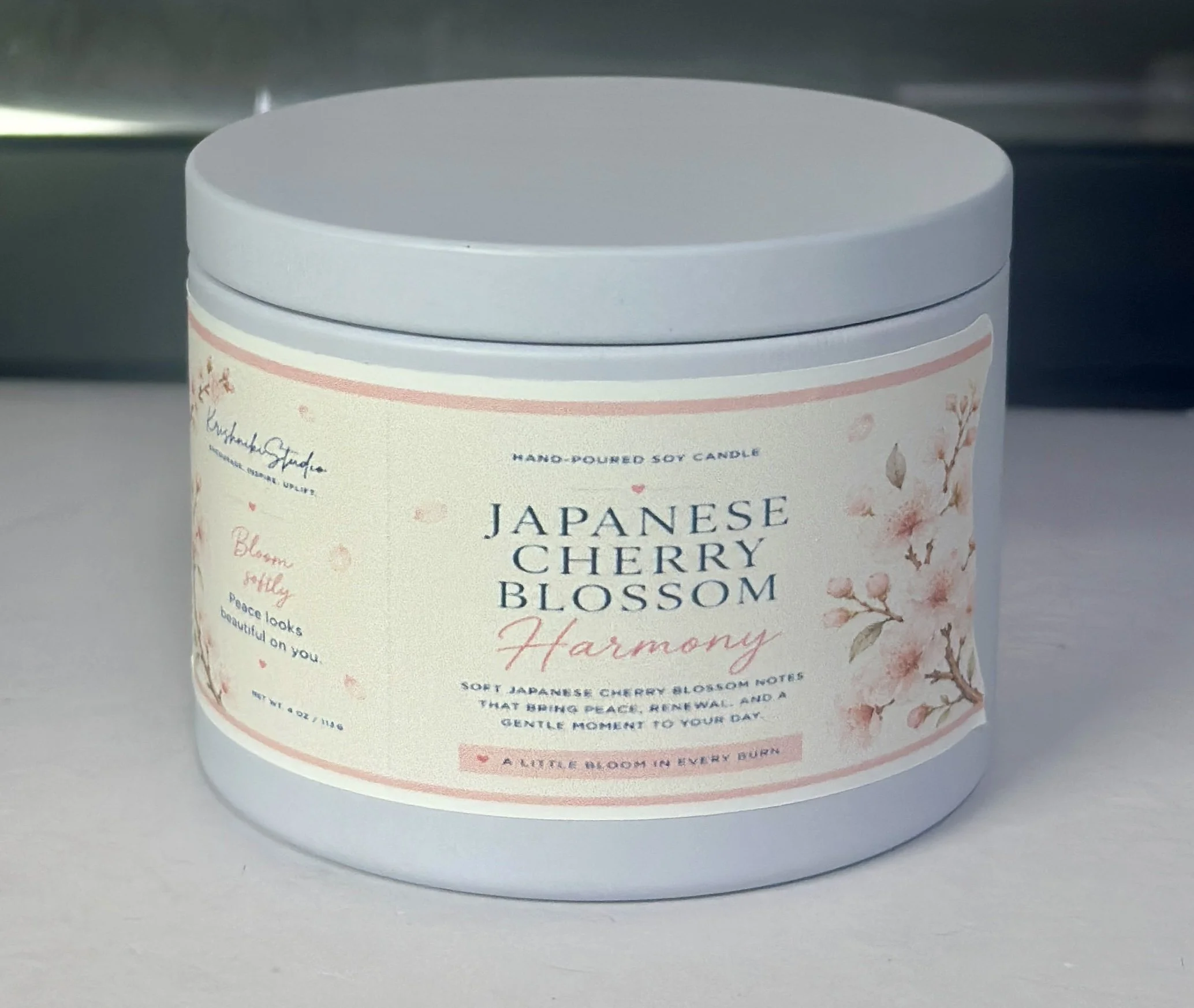 Japanese Cherry Blossom Harmony Soy Candle