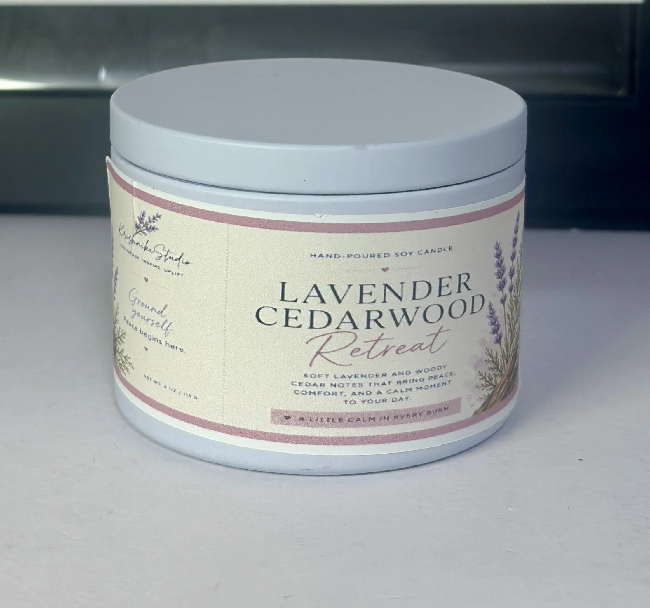 Lavender Cedarwood Retreat Soy Candle