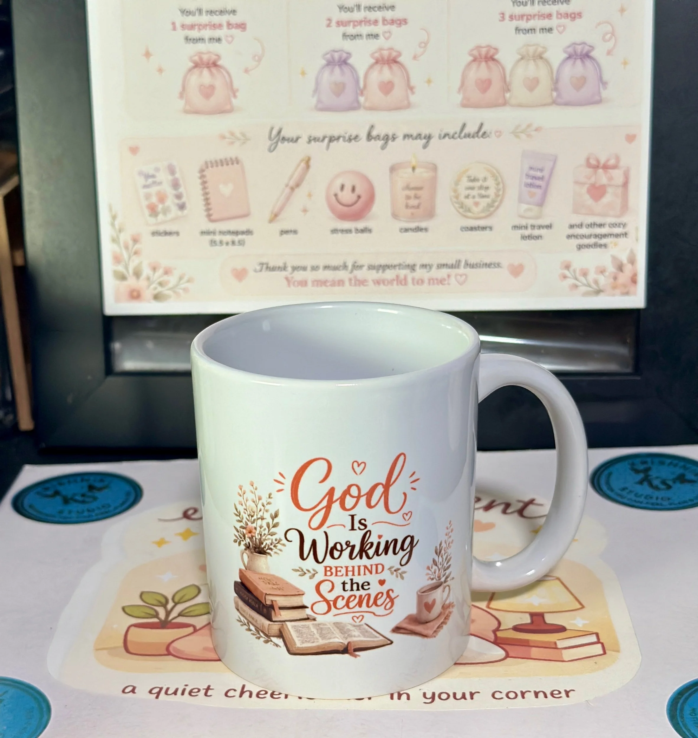God Is Working Behind the Scenes Mug