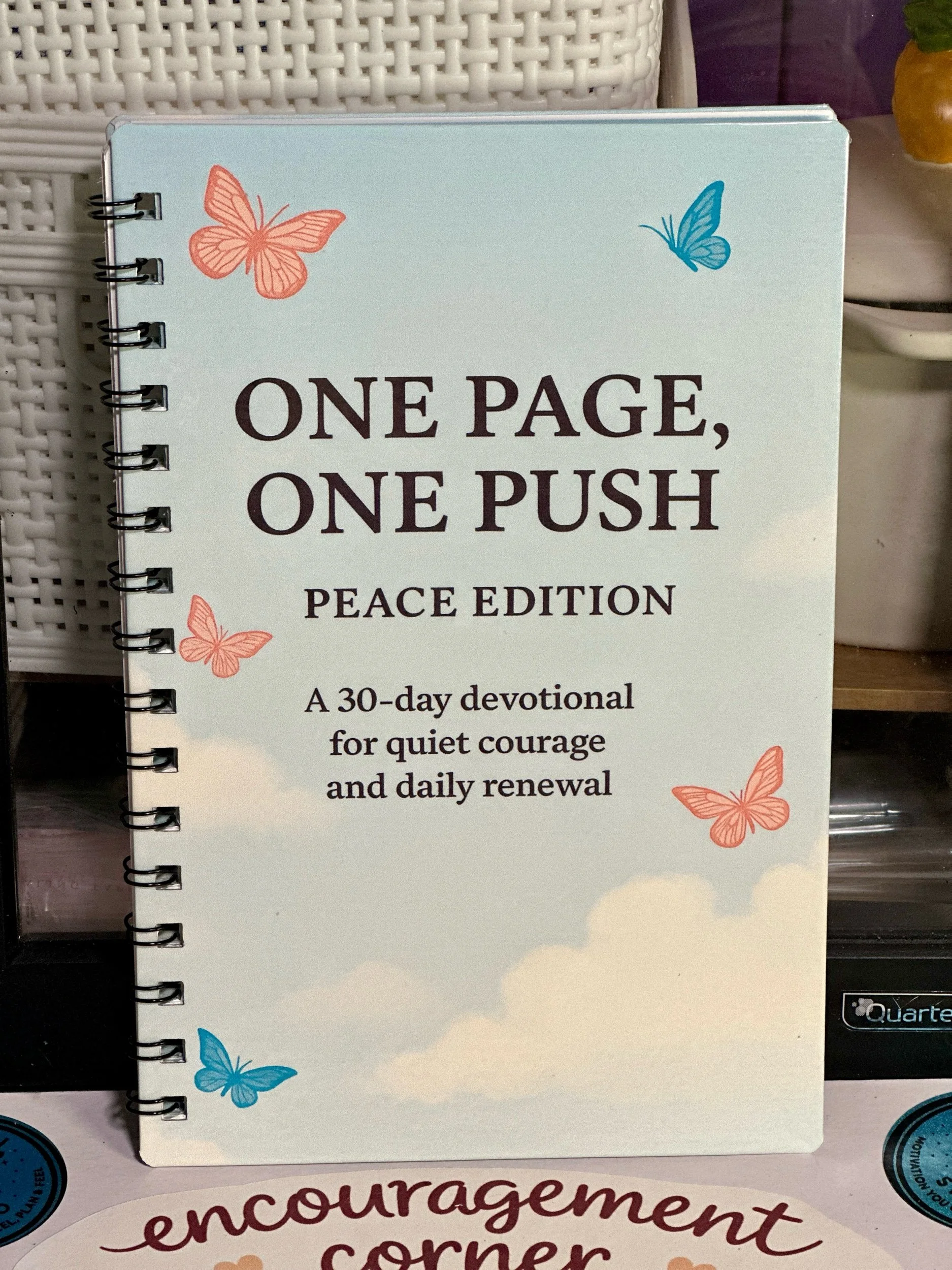 One Page, One Push: Peace Edition | 30-Day Christian Devotional Journal
