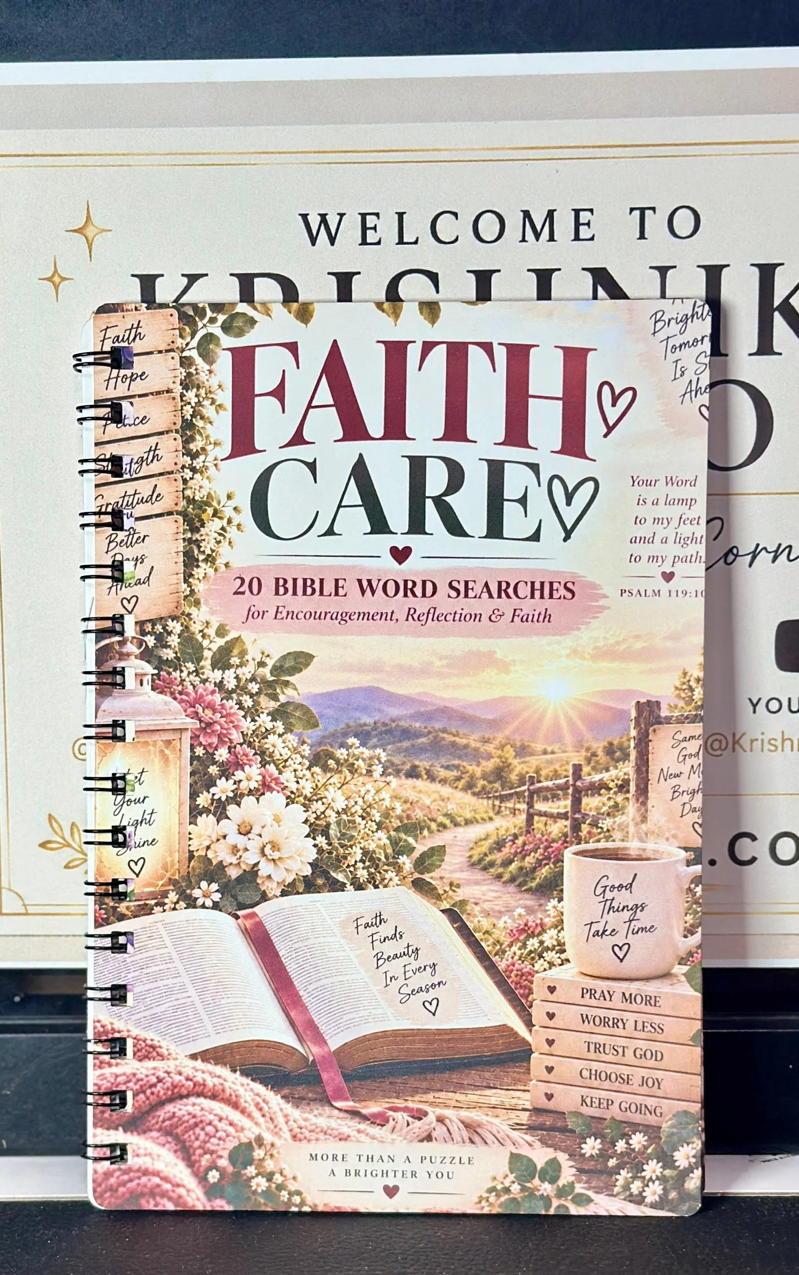 Faith Care Bible Word Search Book | 20 Christian Word Searches for Encouragement, Reflection & Faith