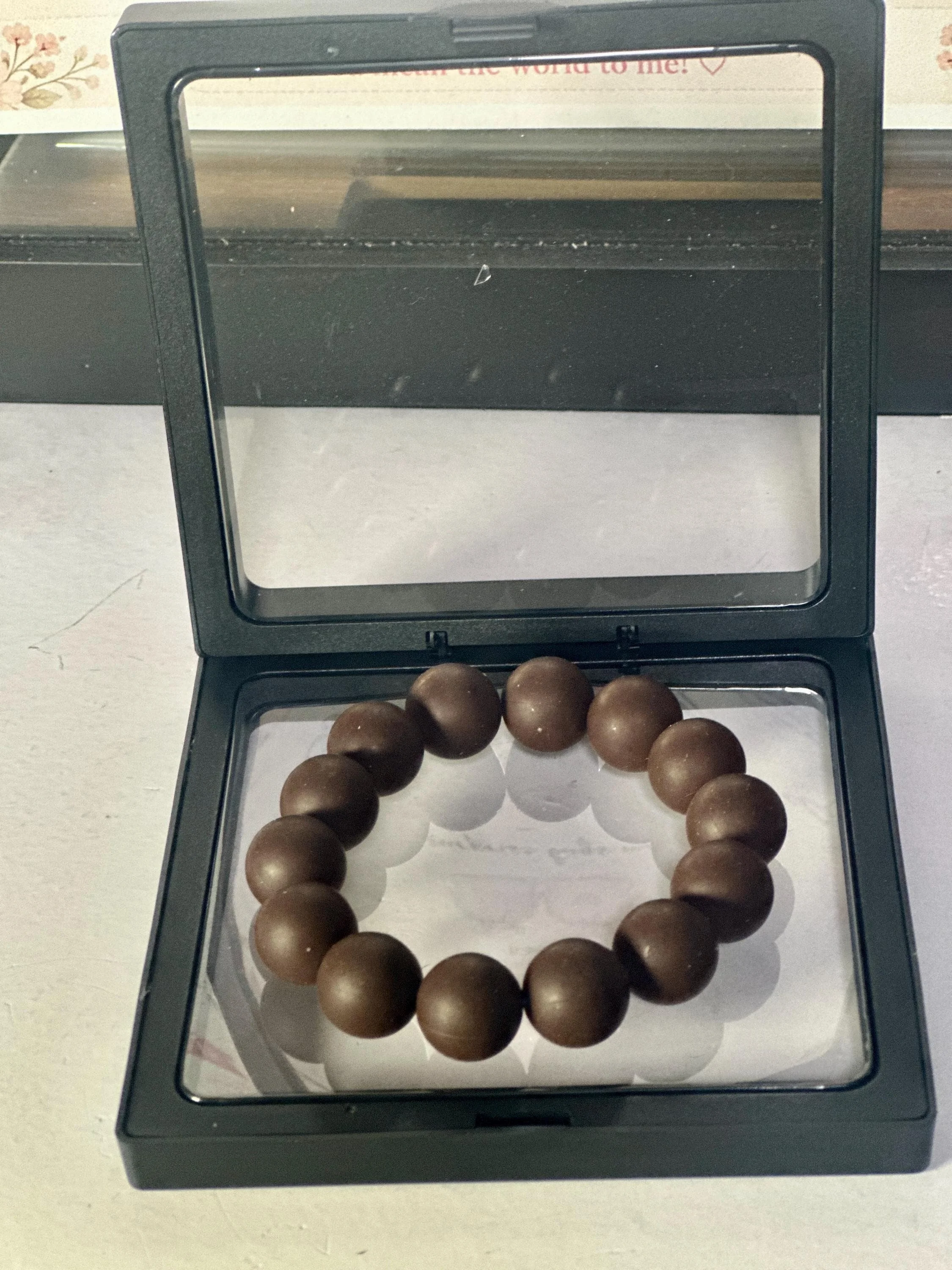 Classic Brown Bead Bracelet