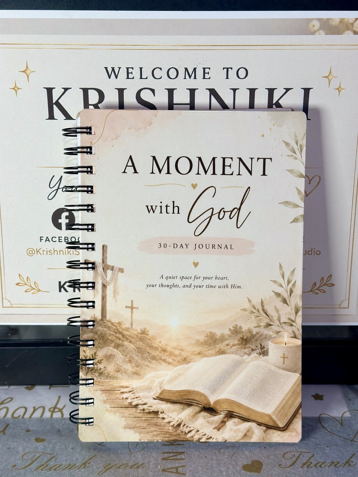 A Moment With God | 30-Day Christian Prayer & Reflection Journal