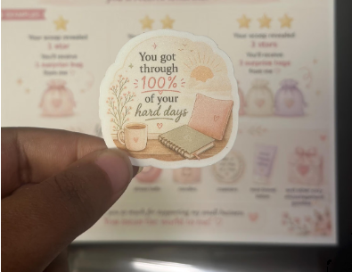 You Got Through 100% of Your Hard Days Sticker