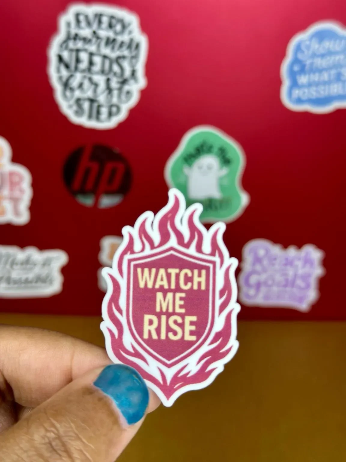 'Watch Me Rise' Motivational Vinyl Sticker