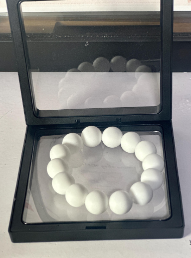 White Silicone Bead Bracelet