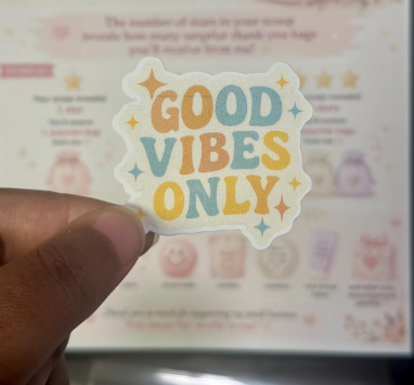 Good Vibes Only Sticker